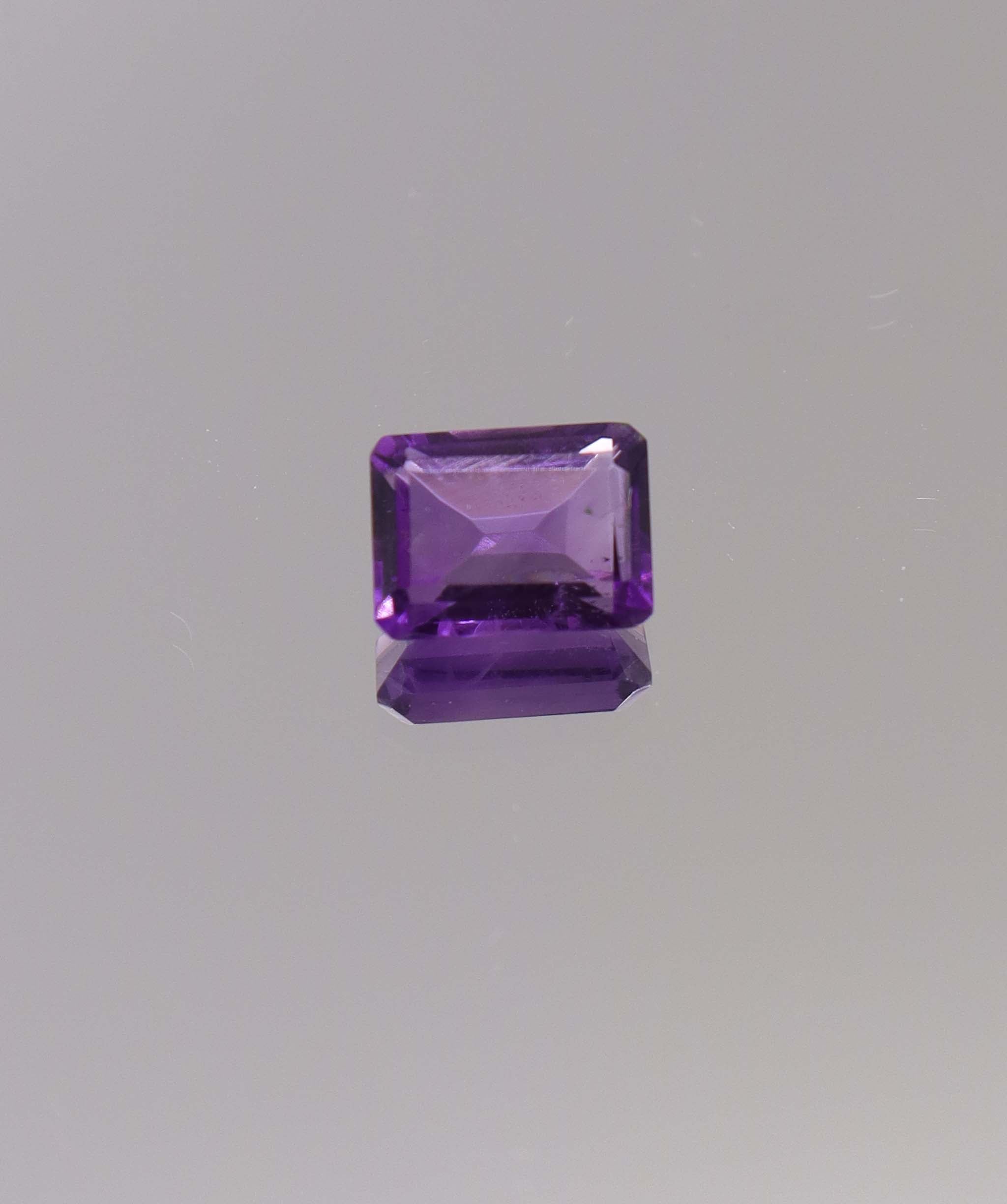 1.34ct Amethyst Emerald cut single DXBCS1268