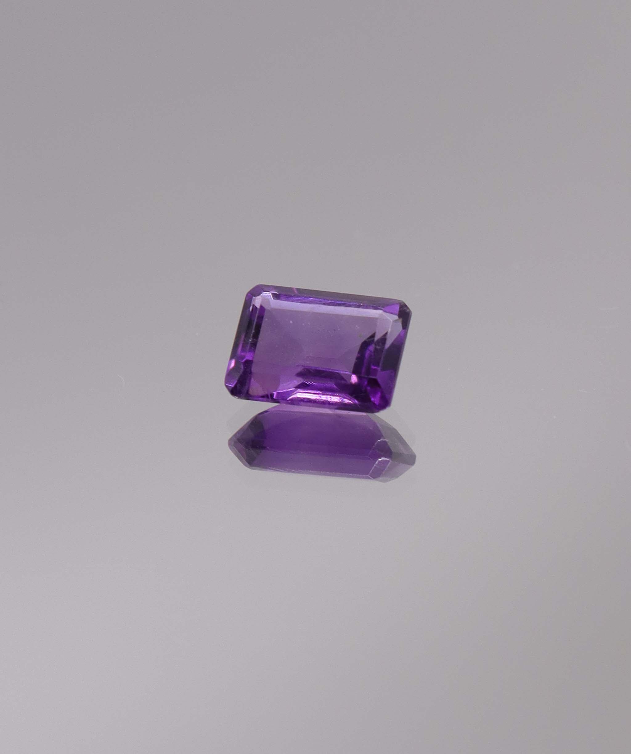 1.34ct Amethyst Emerald cut single DXBCS1268