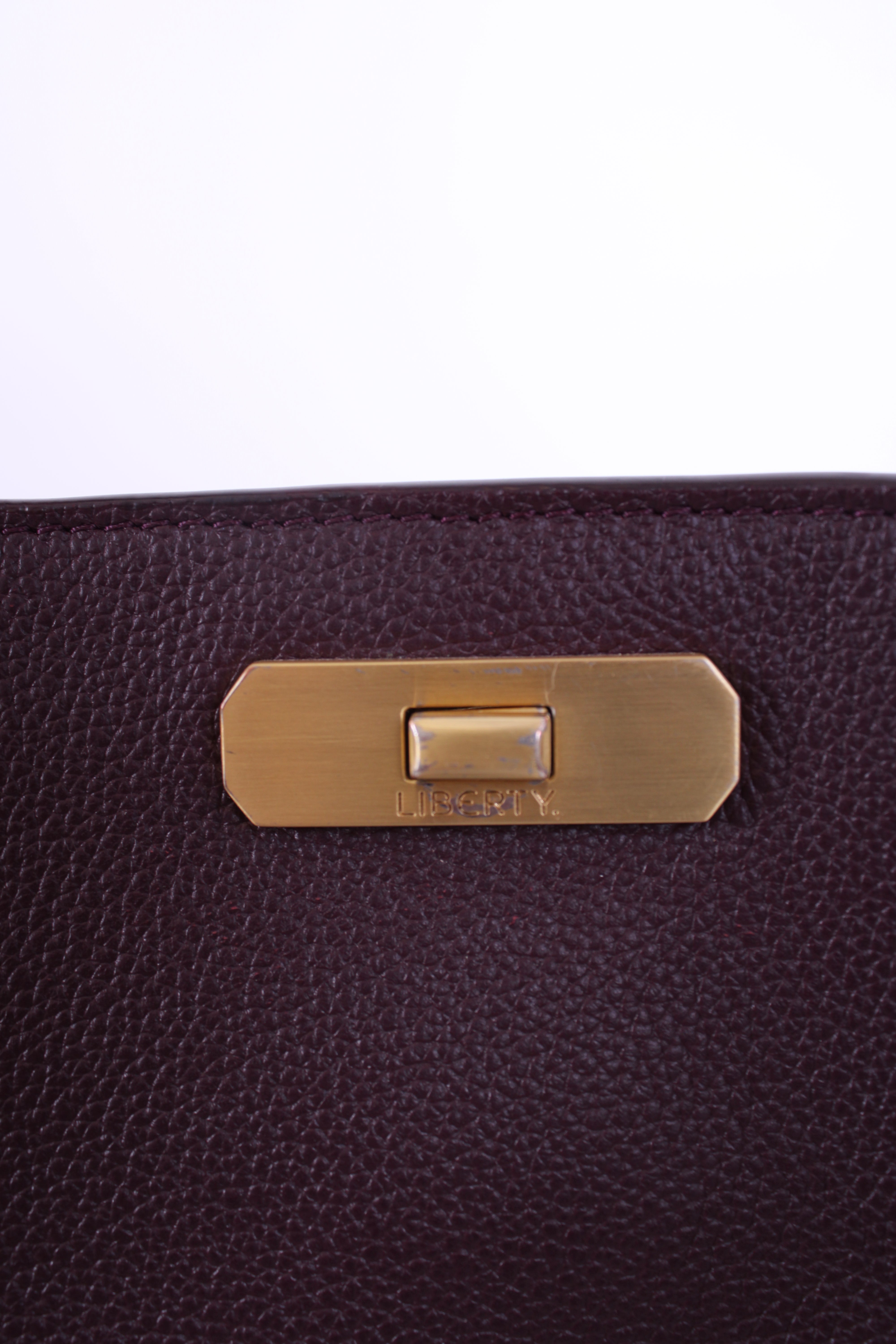 Liberty Burlington Top Handle Handbag Plum