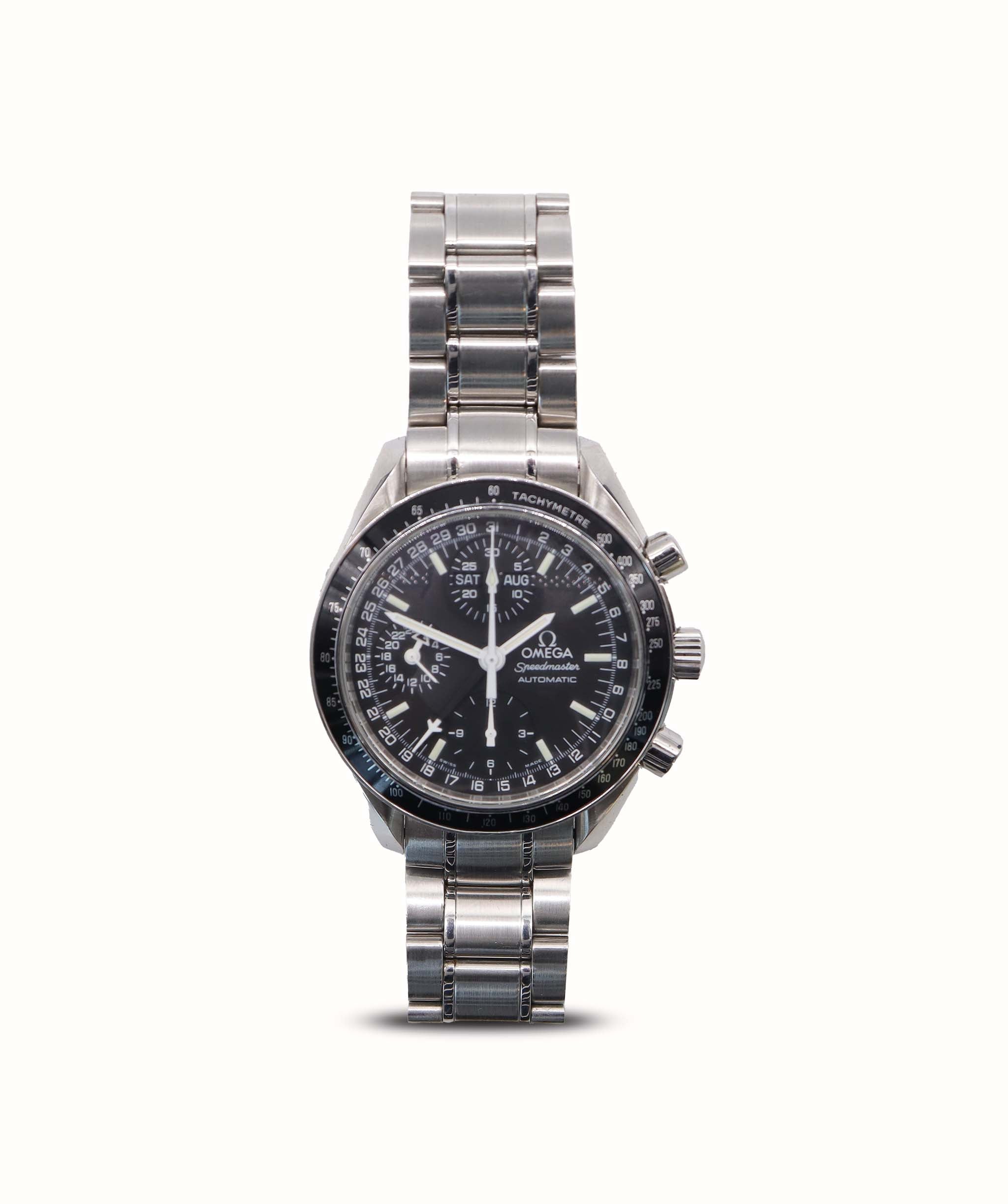 OMEGA Black Face 3520.5 Stainless Steel Watch DXBS6426