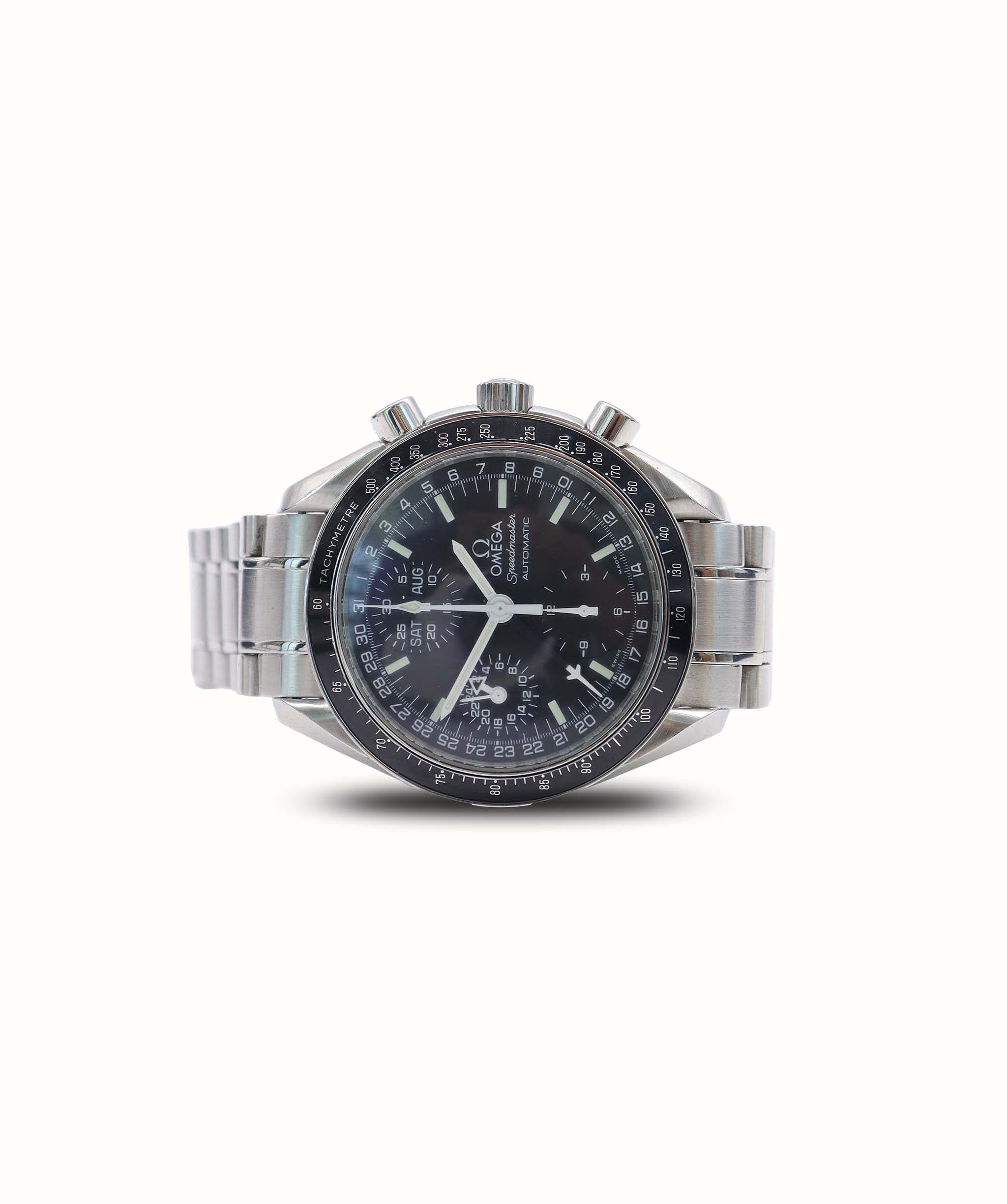 OMEGA Black Face 3520.5 Stainless Steel Watch DXBS6426