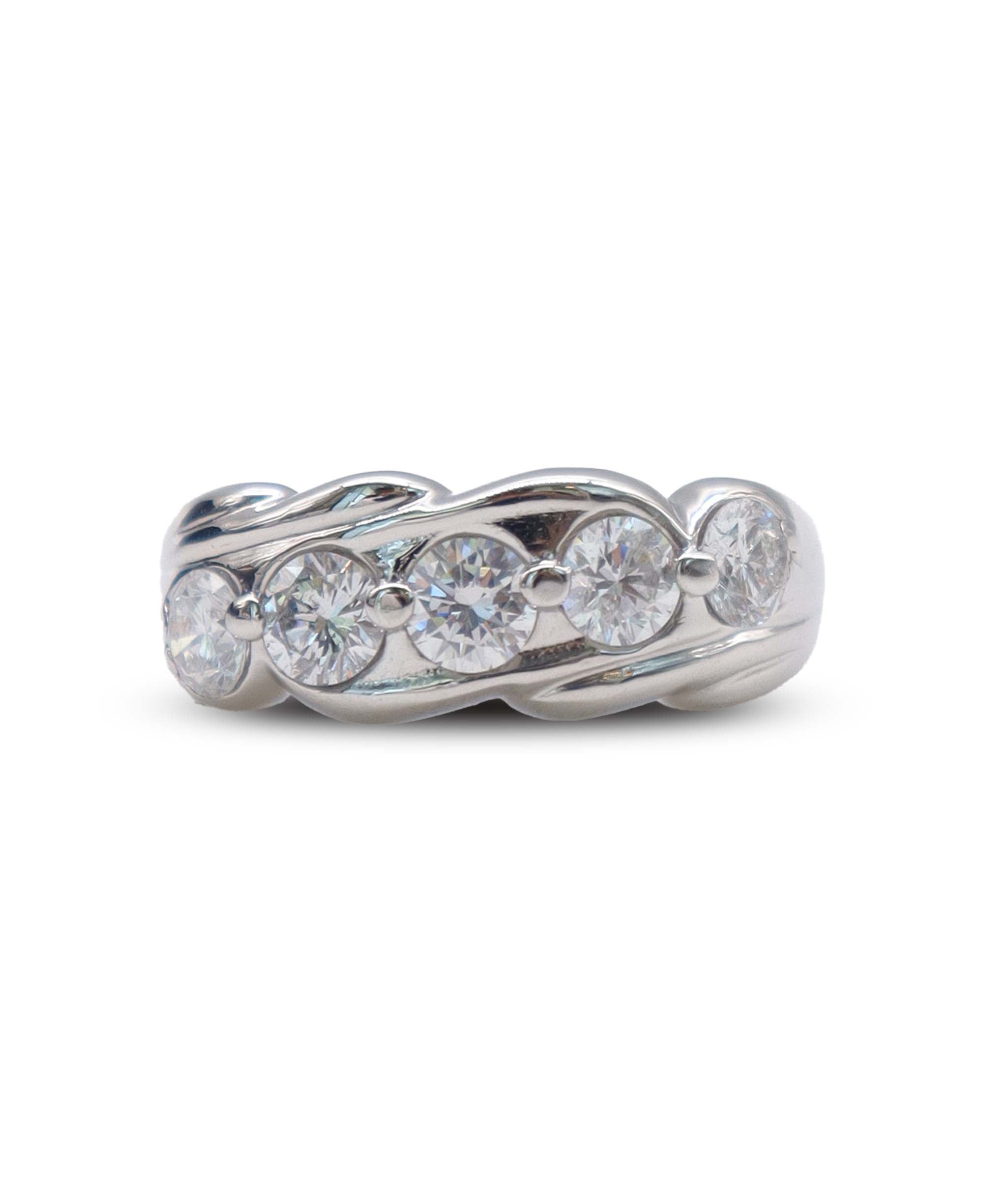 Pt900 diamond ring J0127UT9J6 DXBS6423