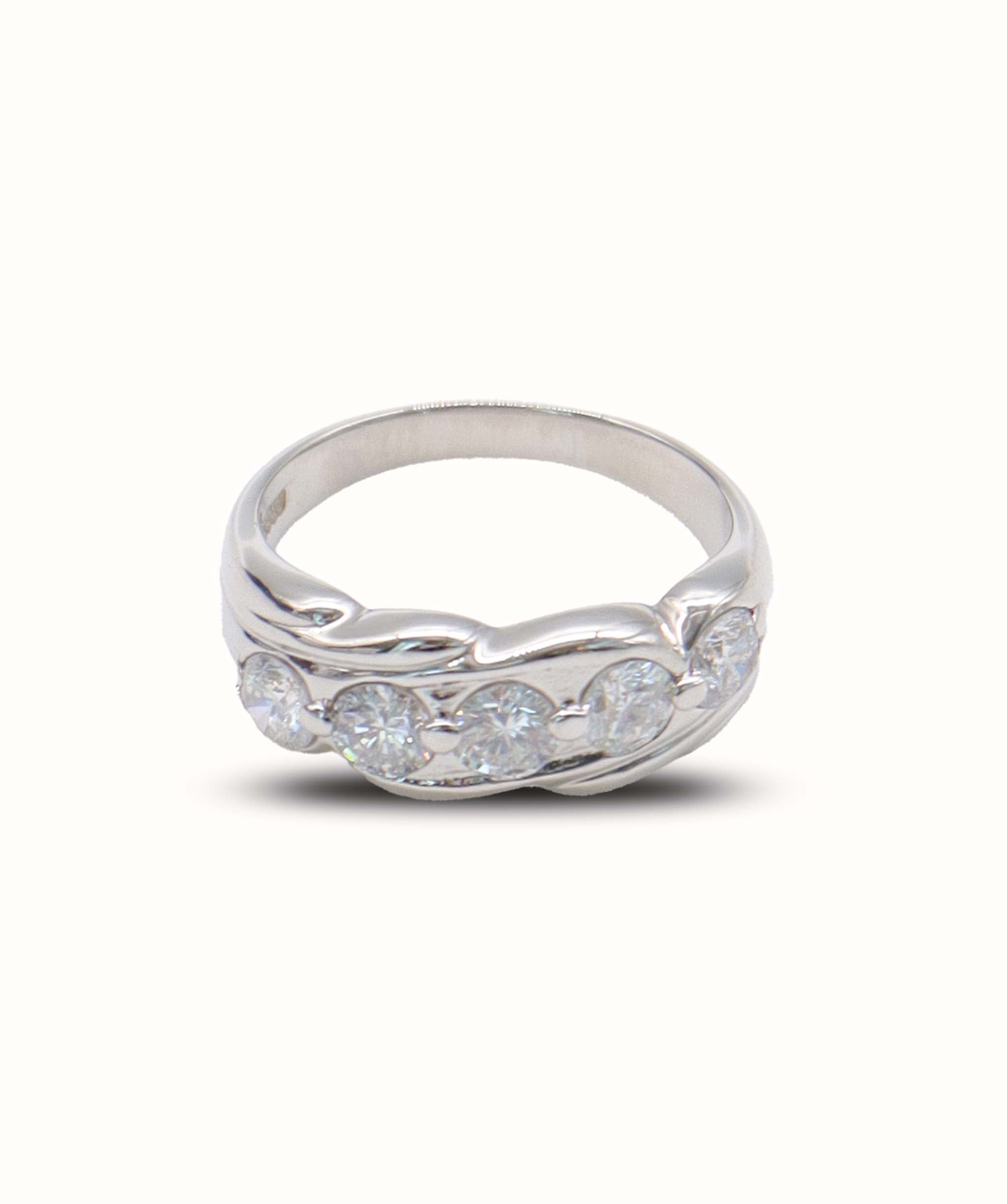 Pt900 diamond ring J0127UT9J6 DXBS6423