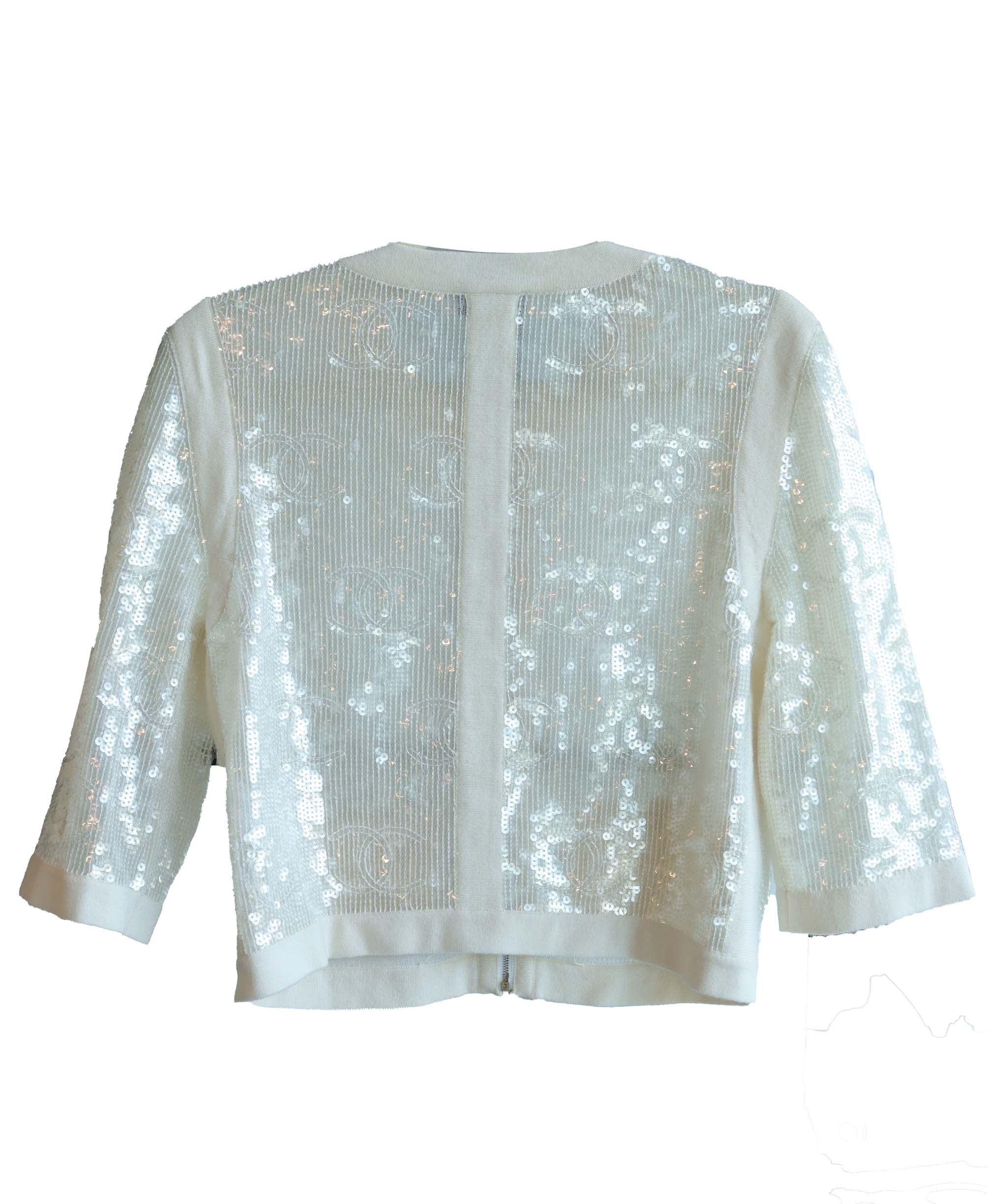 CHANEL 22S Sequin Cardigan – Size 36 DXBS6429