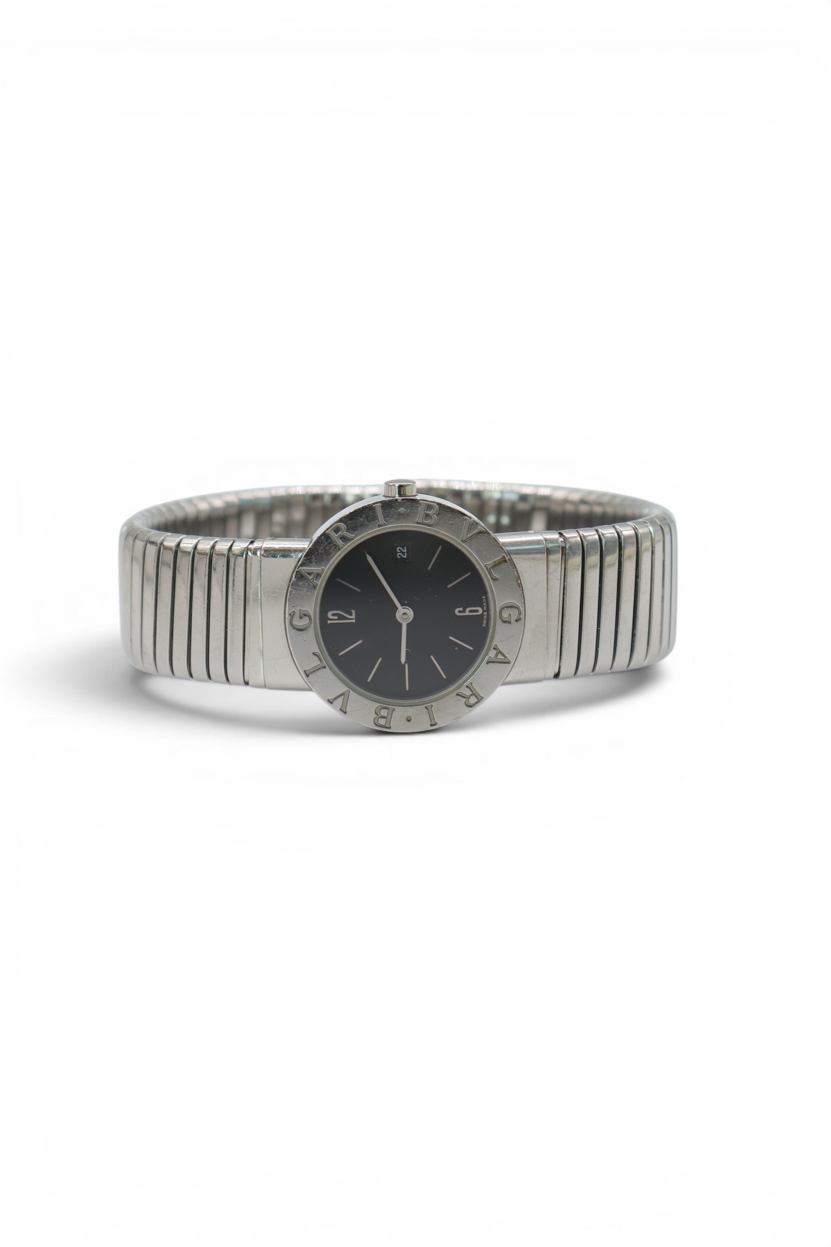 BVLGARI BVLGARIBVLGARI Tubogas BB262TS Quartz Black Dial Ladies DXBS6430