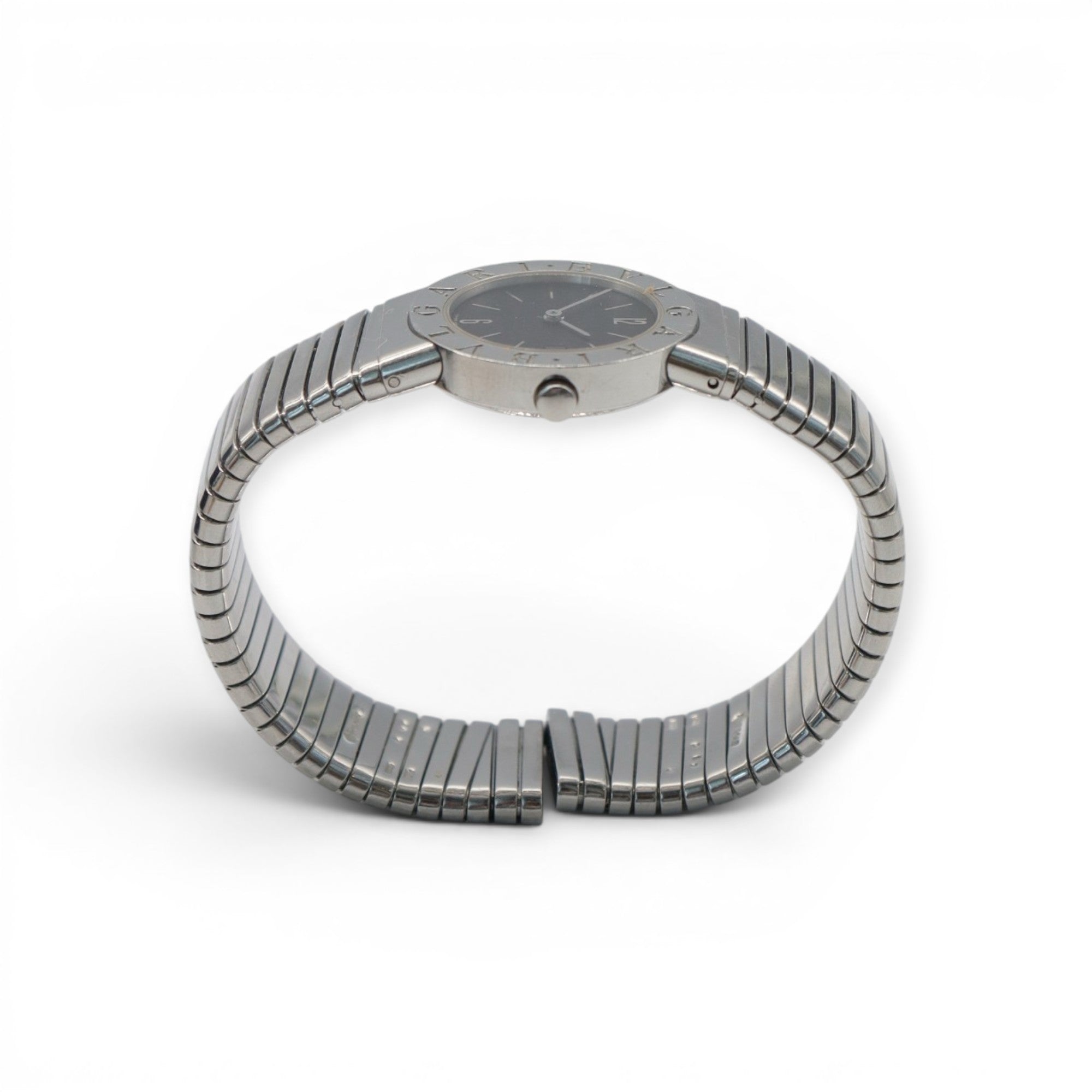 BVLGARI BVLGARIBVLGARI Tubogas BB262TS Quartz Black Dial Ladies DXBS6430