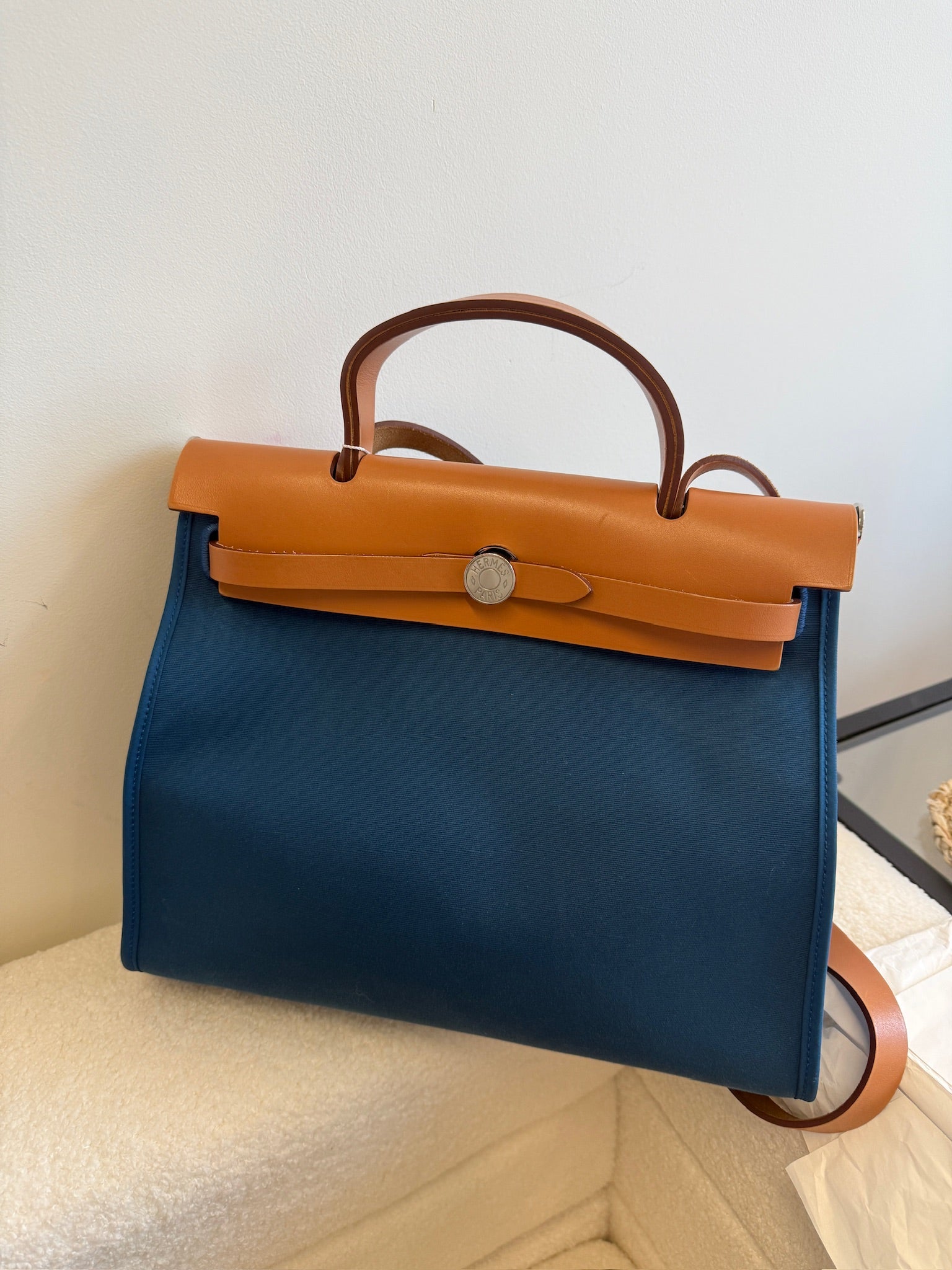 Hermès Herbag 31 blue
