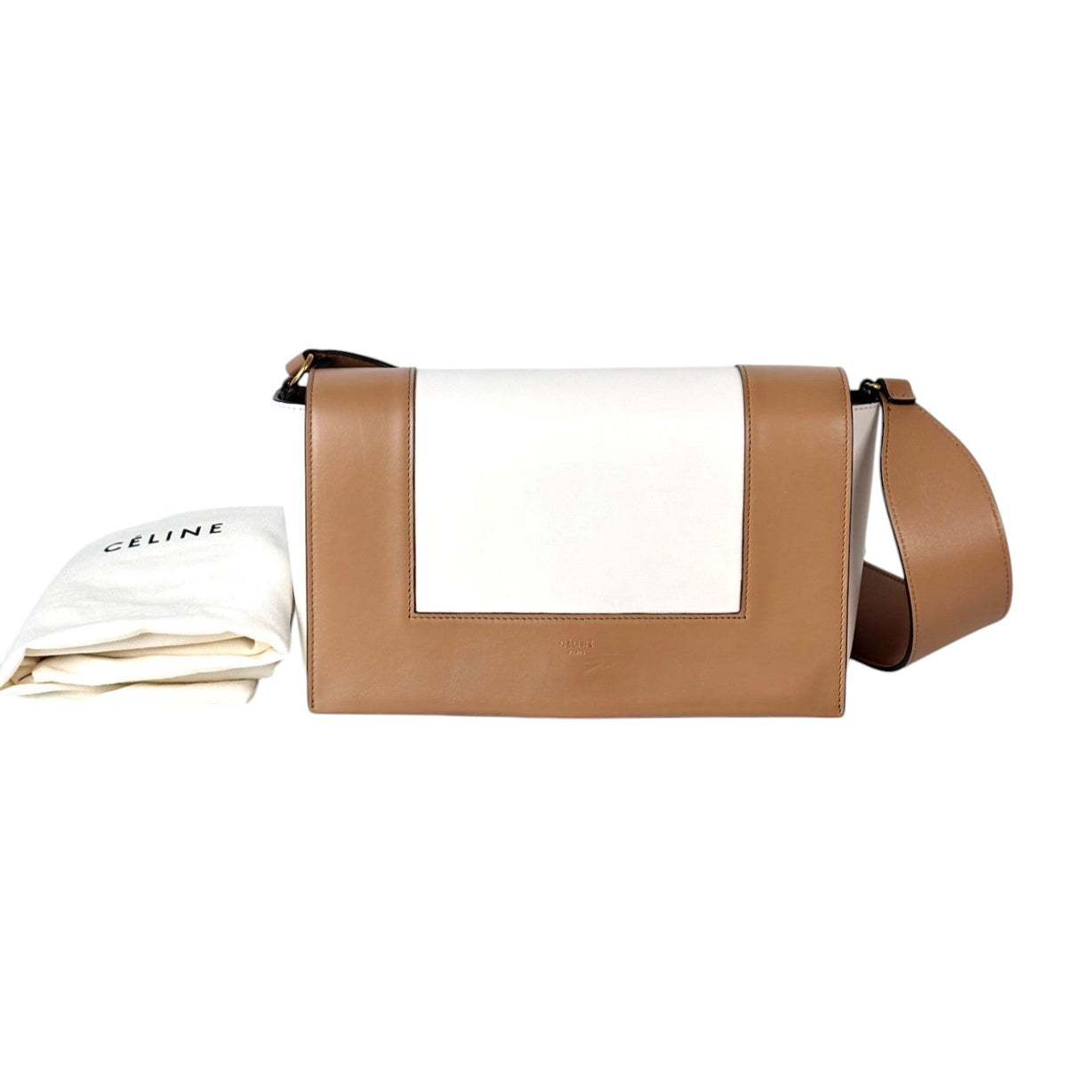 Celine 2 Tone Medium Frame Shoulder Bag