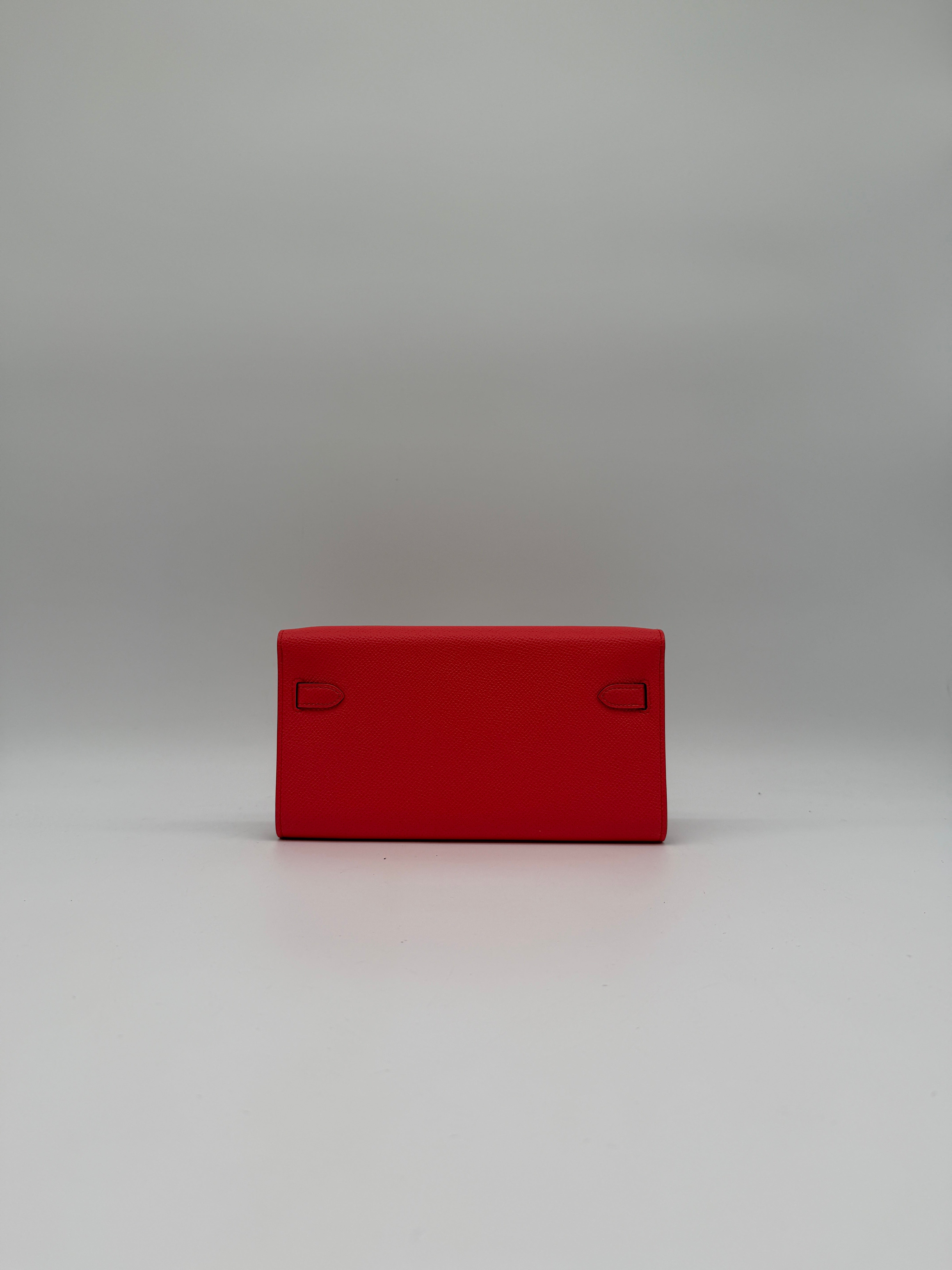 Hermès Kelly To Go Rose Texas Epsom Palladium Hardware