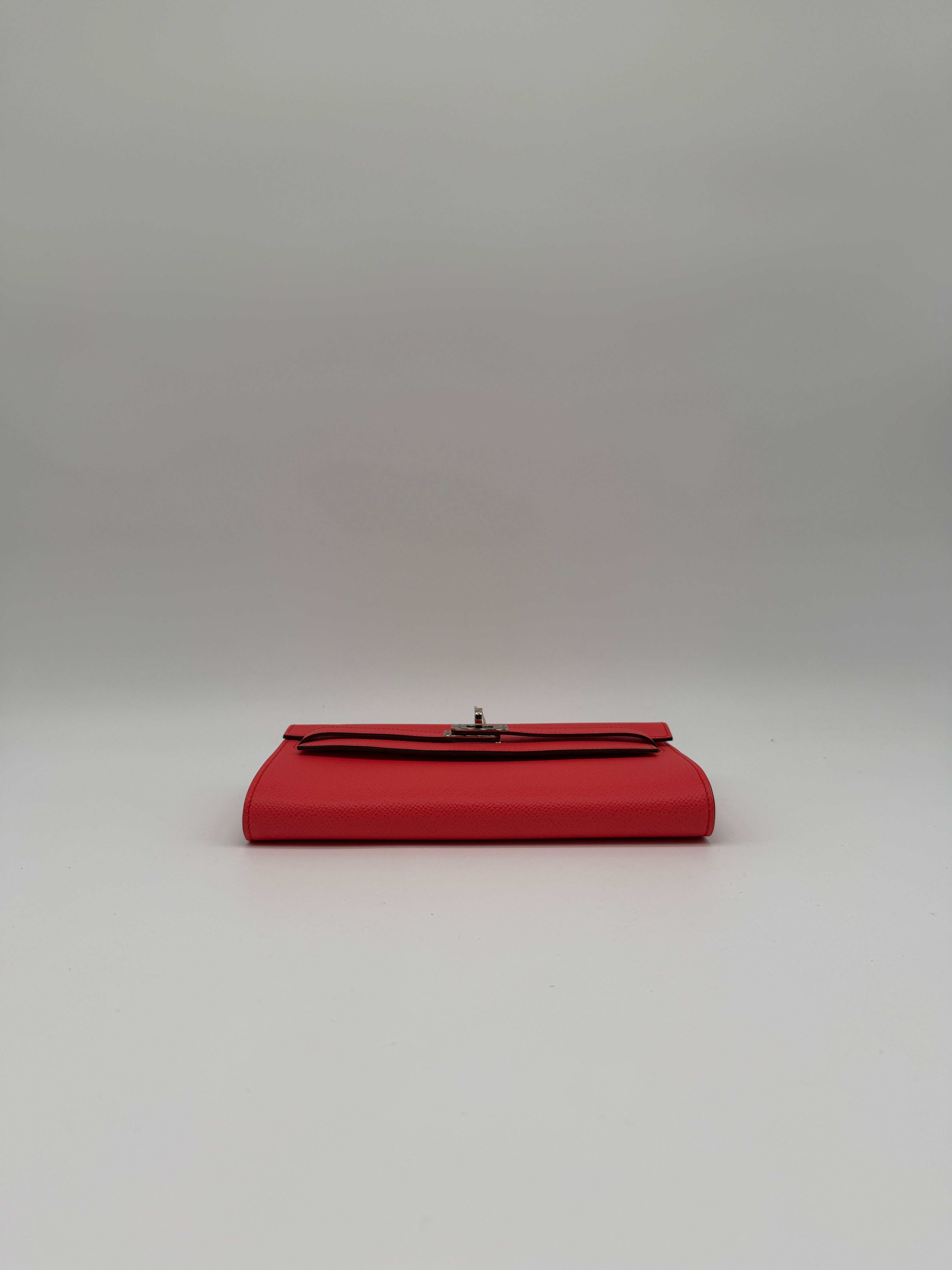 Hermès Kelly To Go Rose Texas Epsom Palladium Hardware