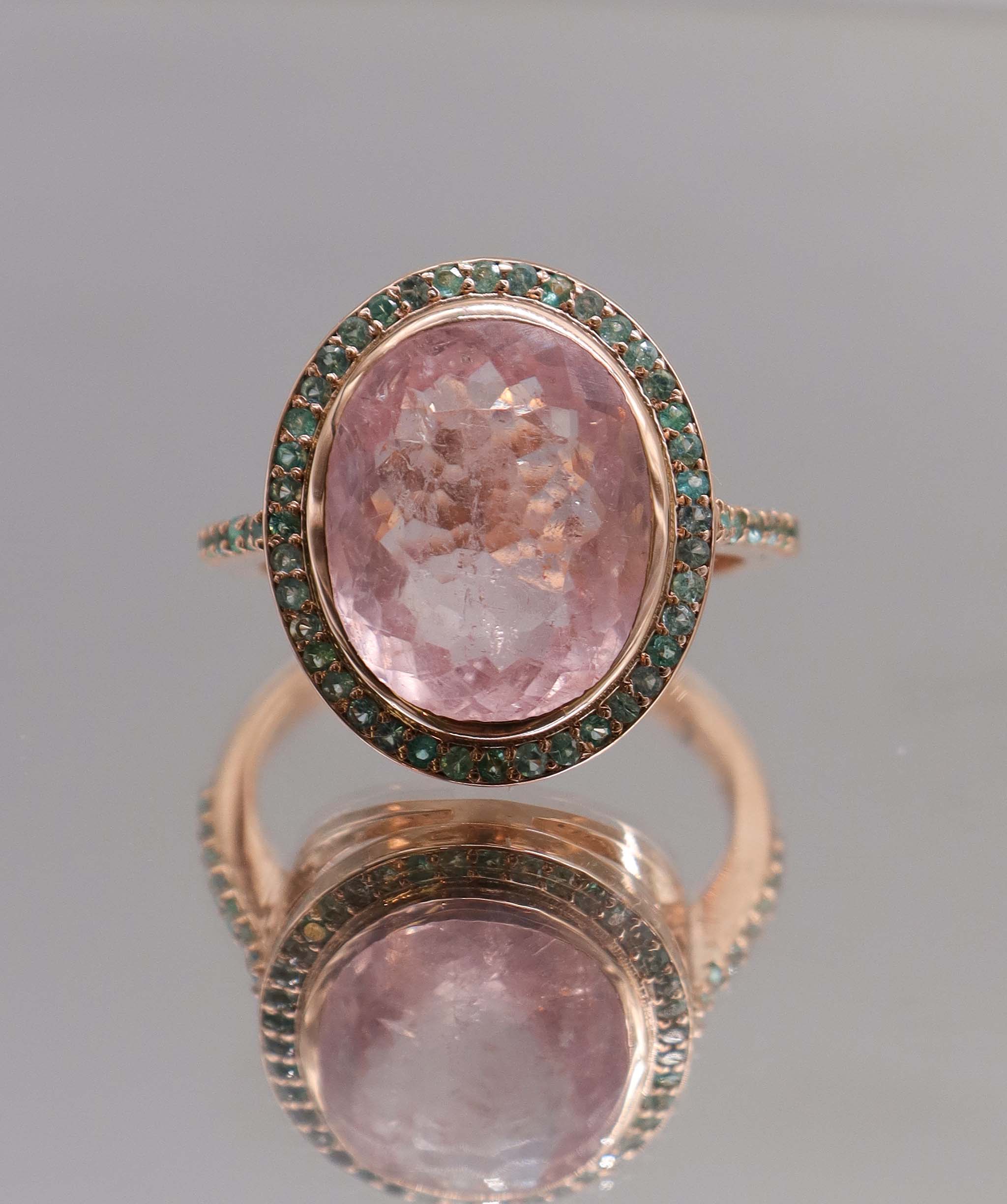 5.28ct Paraiba Ring Halo RG DXBS5669