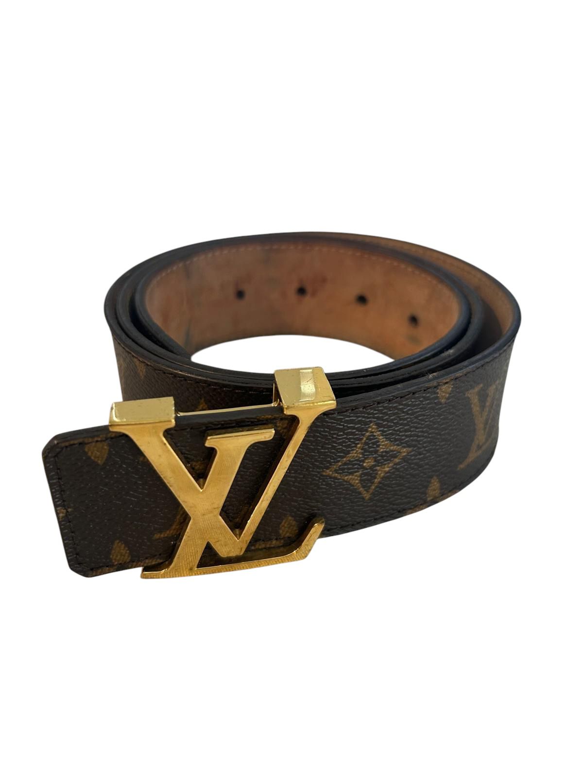 LV Monogram Belt Brown with GHW