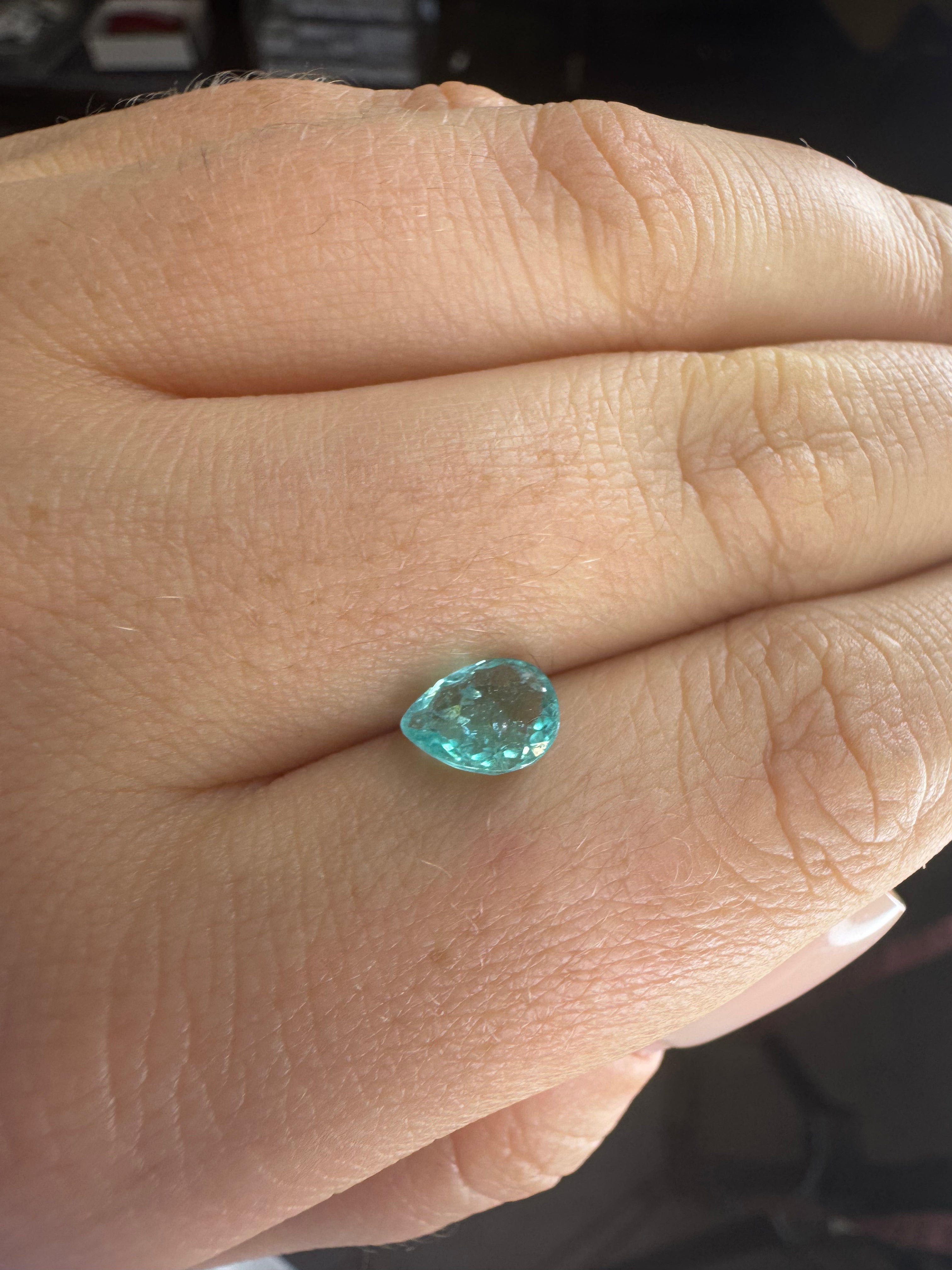 1.11ct Pear Paraiba DXBS5680