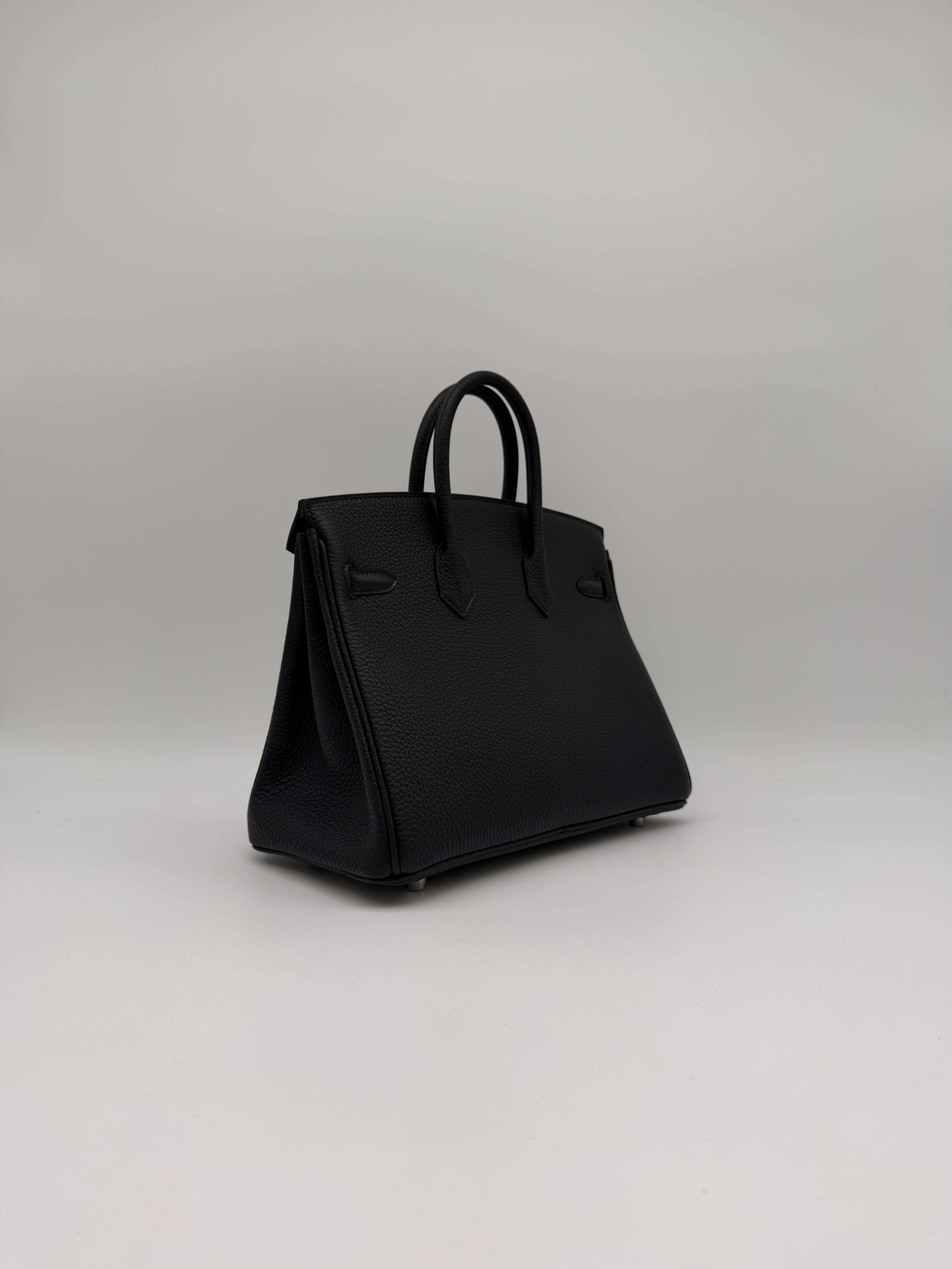 Hermès Birkin 25 Black Togo Palladium Hardware