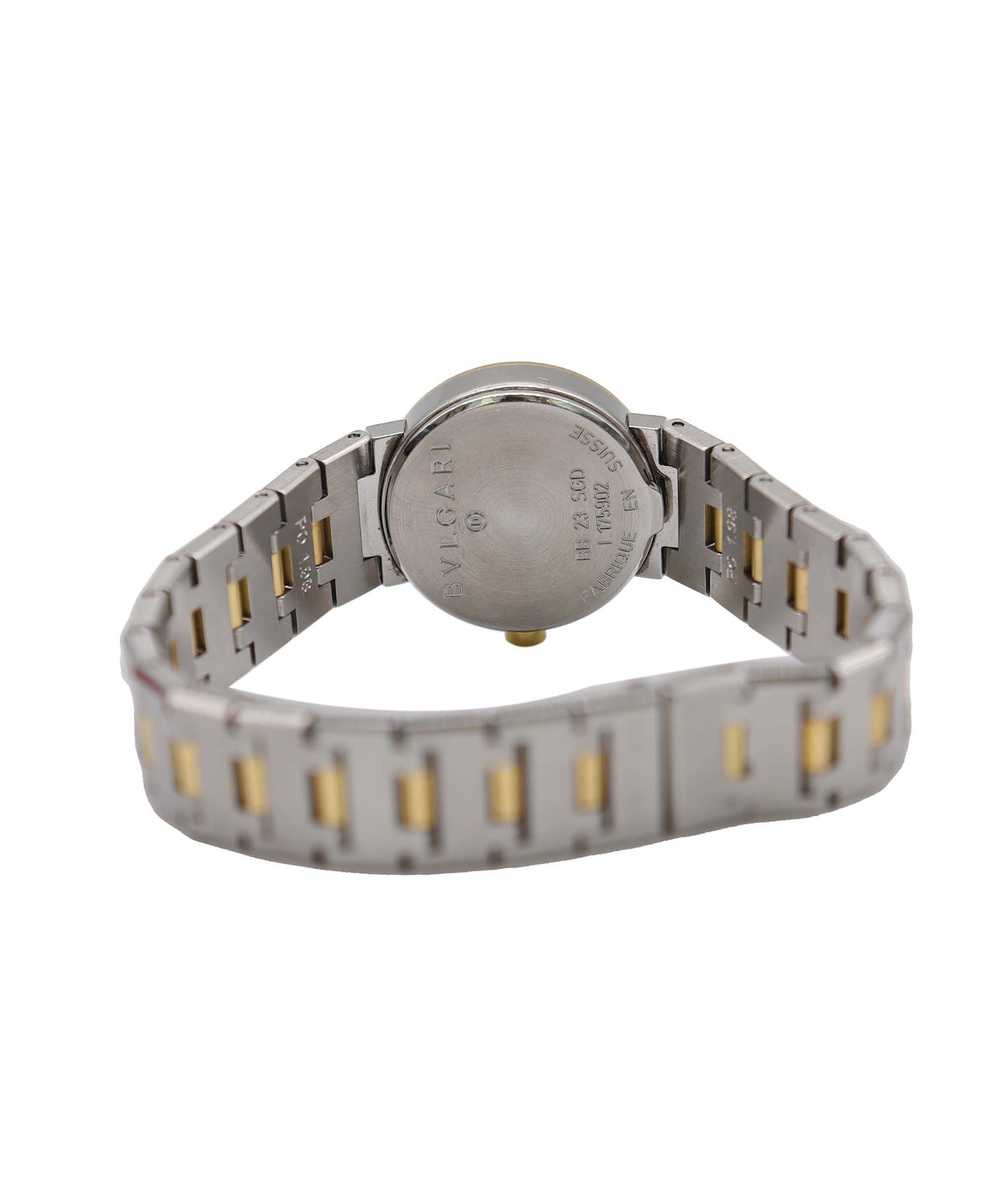 BVLGARI Bulgari Bulgari Combination BB23SGD Vintage Ladies Watch Date Black YG Yellow Gold Quartz Watch BVLGARI BVLGARI DXBS6592