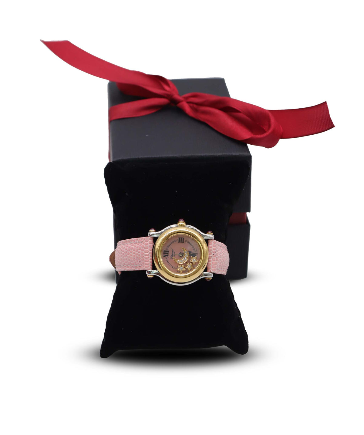 Chopard Happy Sports Combi 27 8246 21 Women's Watch 4P Diamond Moon Star Pink Shell YG Yellow Gold Quartz Happy Sports Chopard DXBS6590