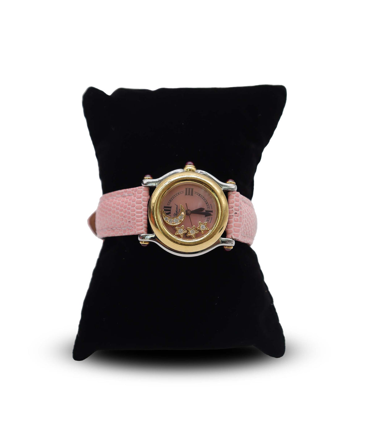Chopard Happy Sports Combi 27 8246 21 Women's Watch 4P Diamond Moon Star Pink Shell YG Yellow Gold Quartz Happy Sports Chopard DXBS6590