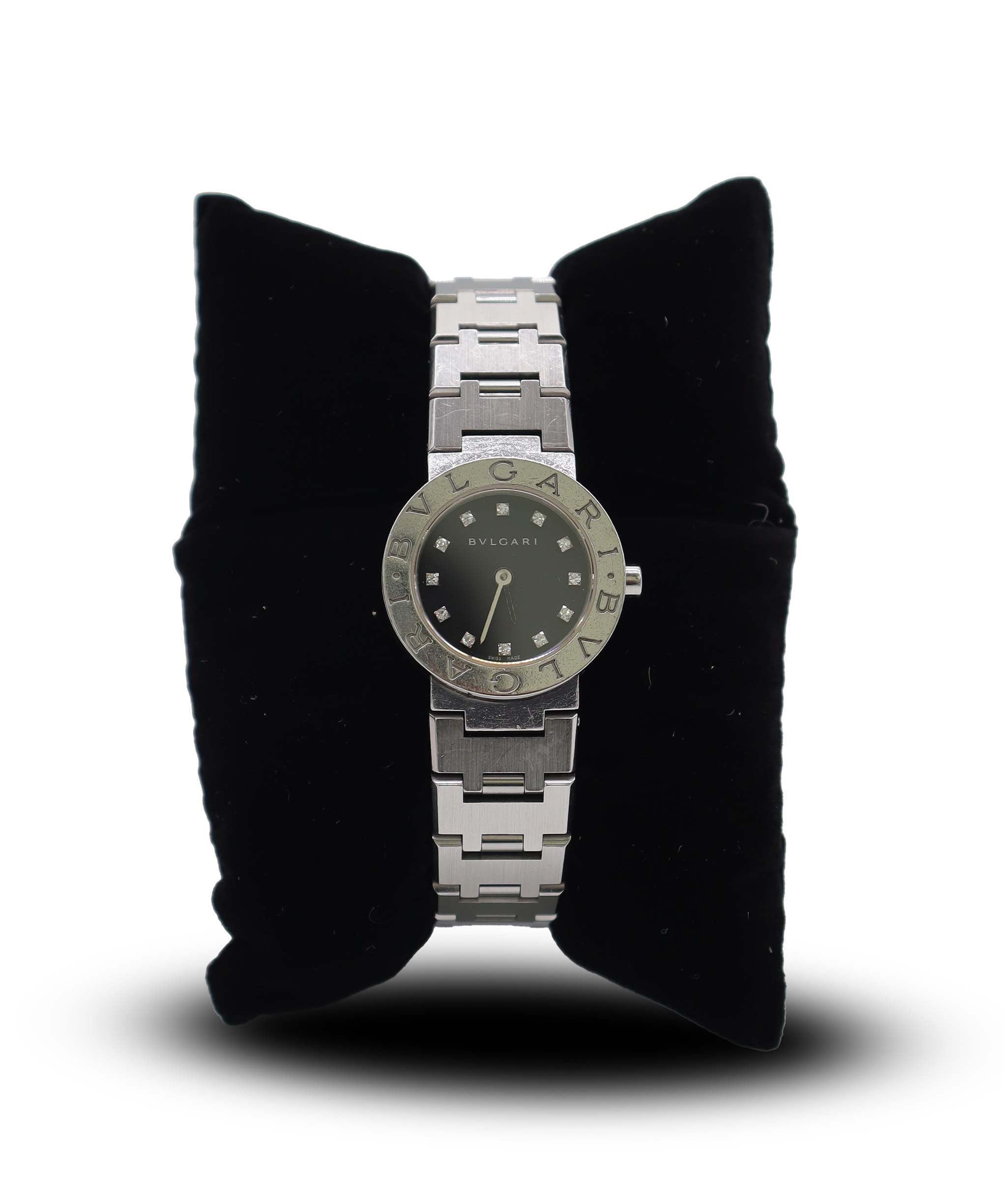 BVLGARI Bulgari Bulgari BB23SS Women's Watch 12P Diamond Silver Quartz Watch BVLGARI Bulgari DXBS6593