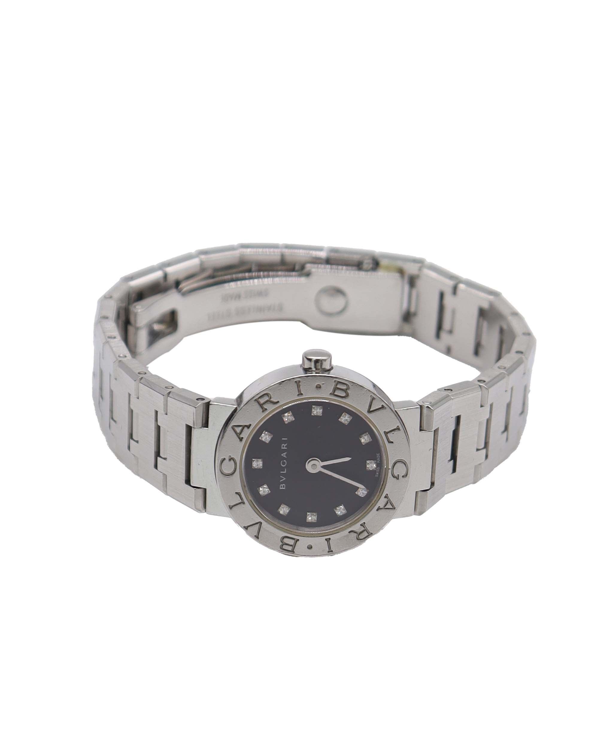 BVLGARI Bulgari Bulgari BB23SS Women's Watch 12P Diamond Silver Quartz Watch BVLGARI Bulgari DXBS6593