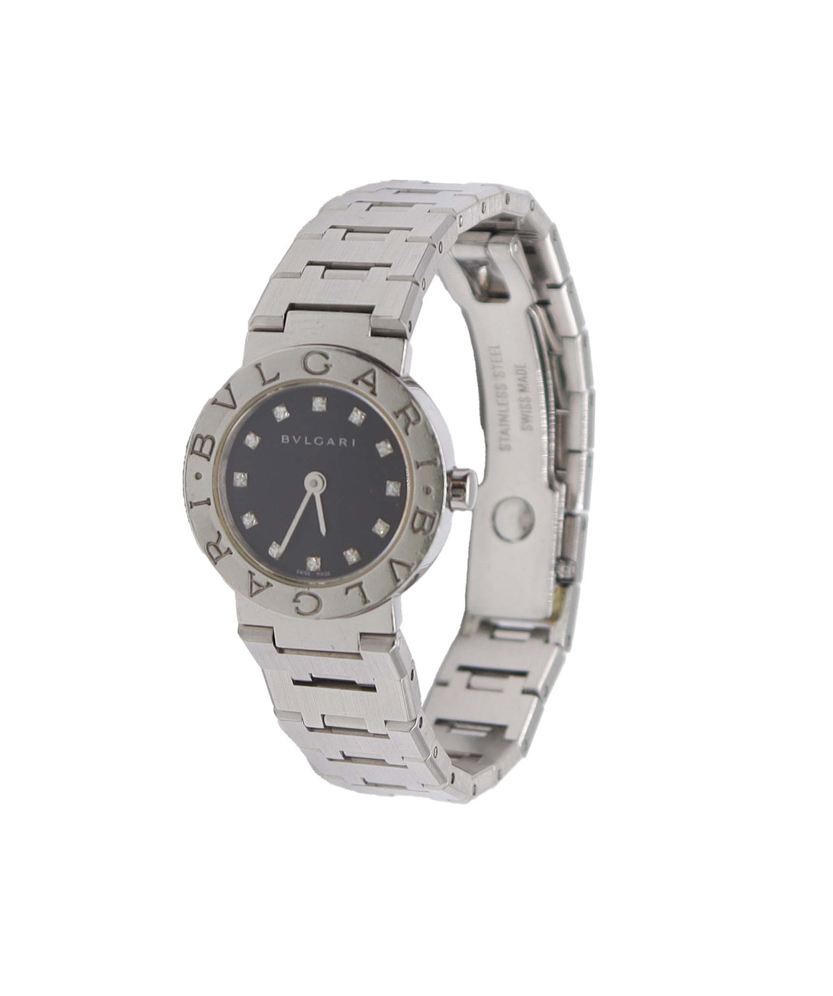 BVLGARI Bulgari Bulgari BB23SS Women's Watch 12P Diamond Silver Quartz Watch BVLGARI Bulgari DXBS6593