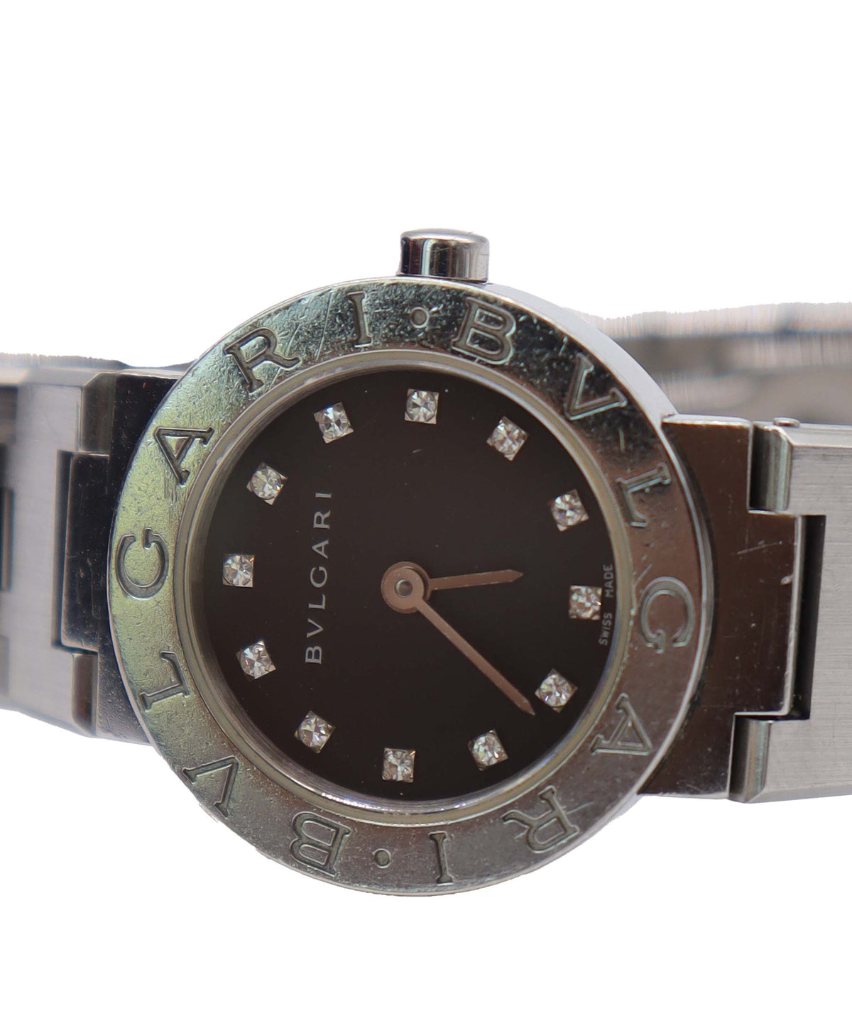 BVLGARI Bulgari Bulgari BB23SS Women's Watch 12P Diamond Silver Quartz Watch BVLGARI Bulgari DXBS6593