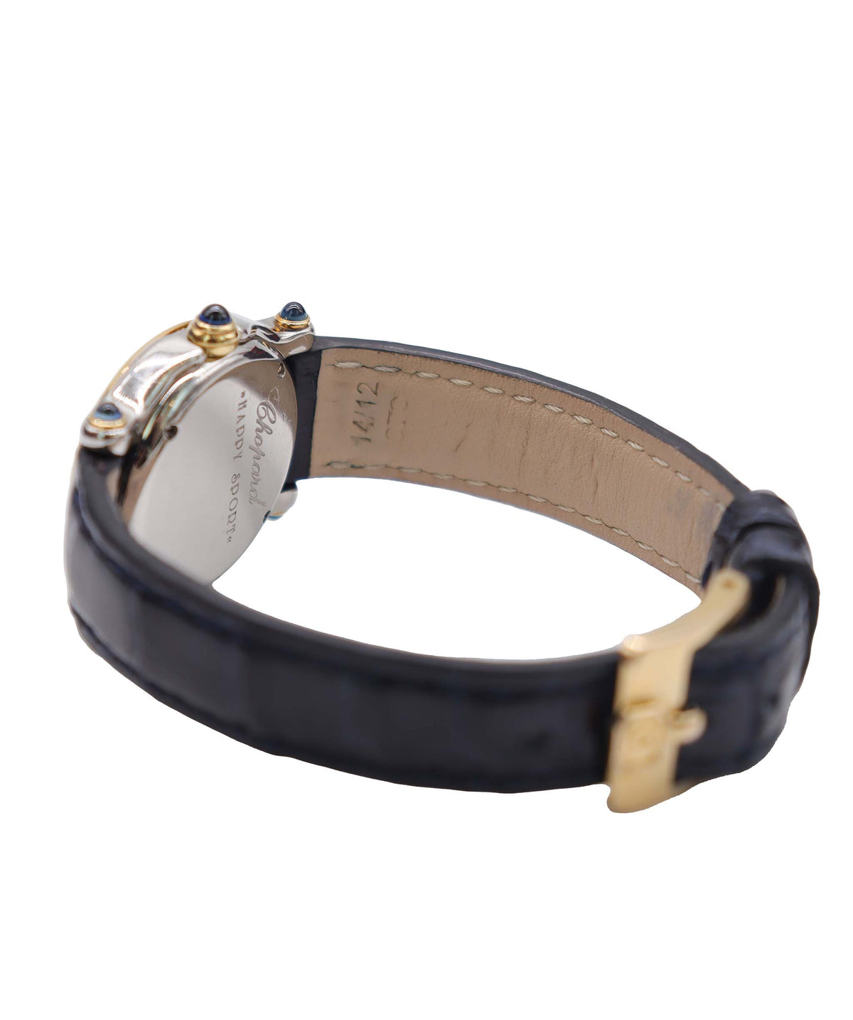 Chopard Happy Sports Combi 27 8246 23 Women's Watch 5P Diamond Black YG Yellow Gold Quartz Happy Sports Chopard DXBS6588