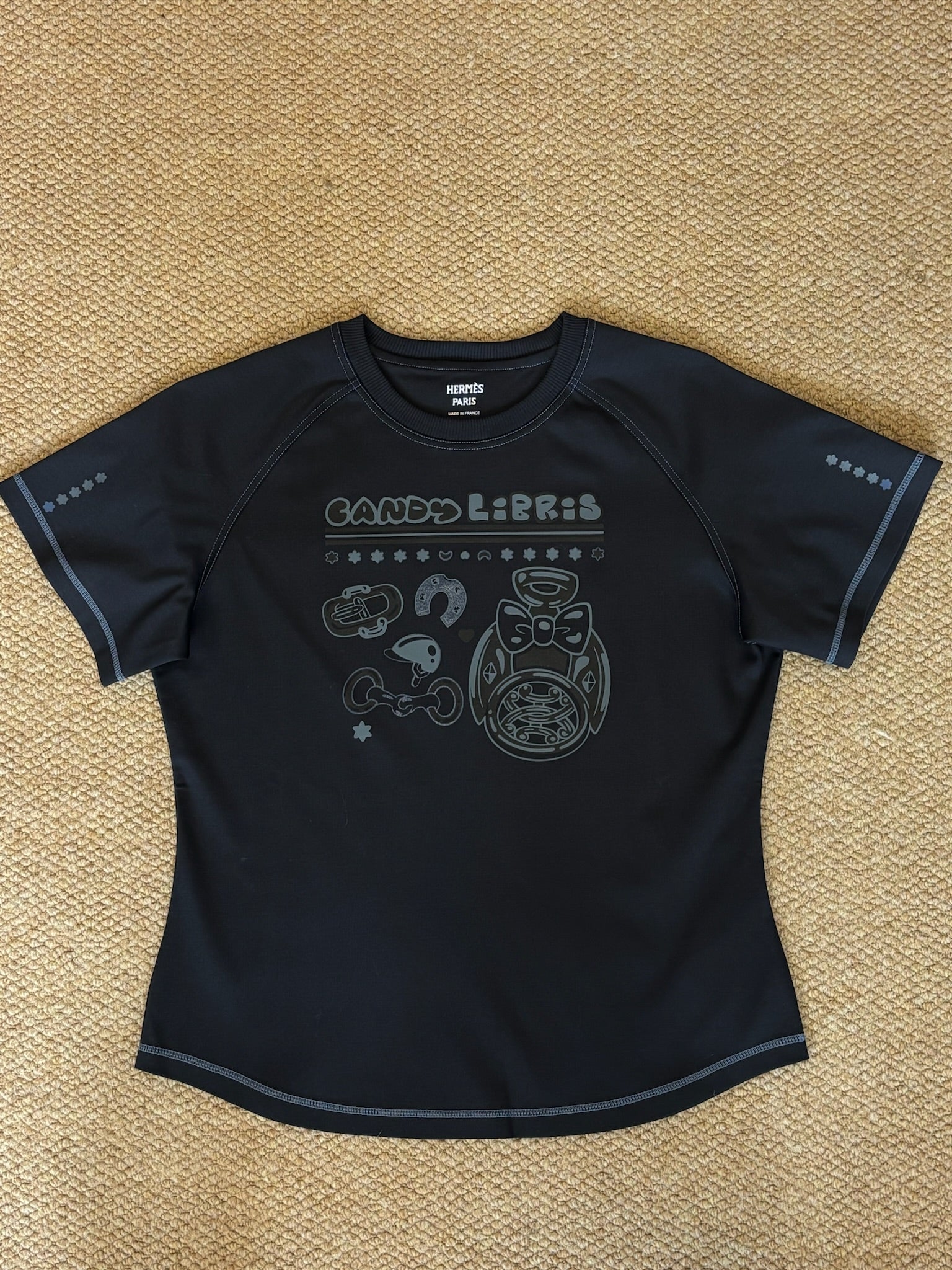 Hermes Candy Libris black Printed micro t-shirt