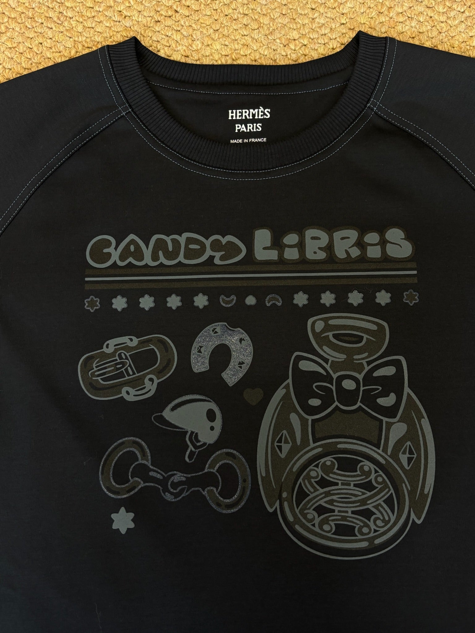 Hermes Candy Libris black Printed micro t-shirt