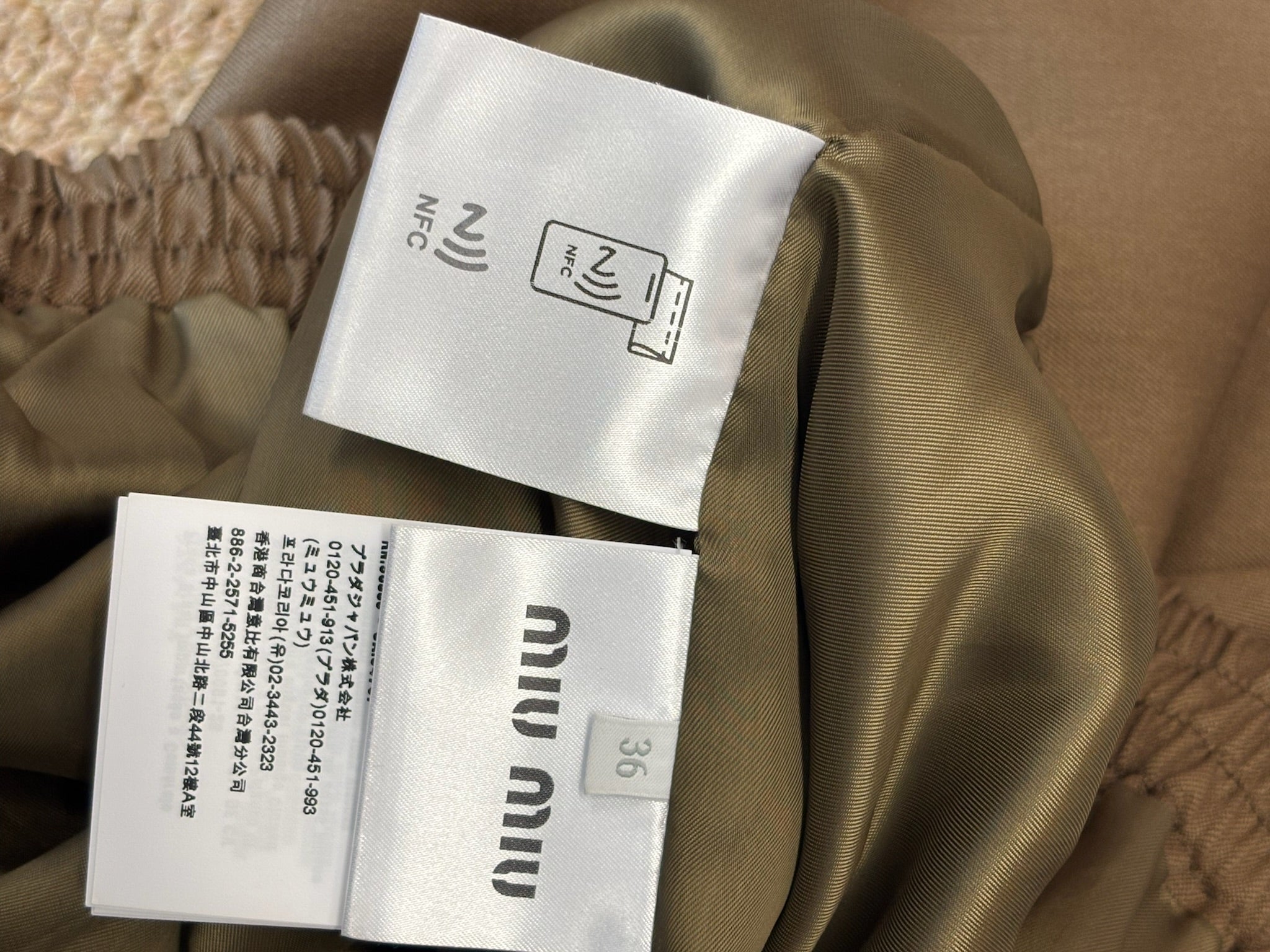 Size 36 - Miu Miu Gabardine Epaulette Military Blouson Bomber Jacket