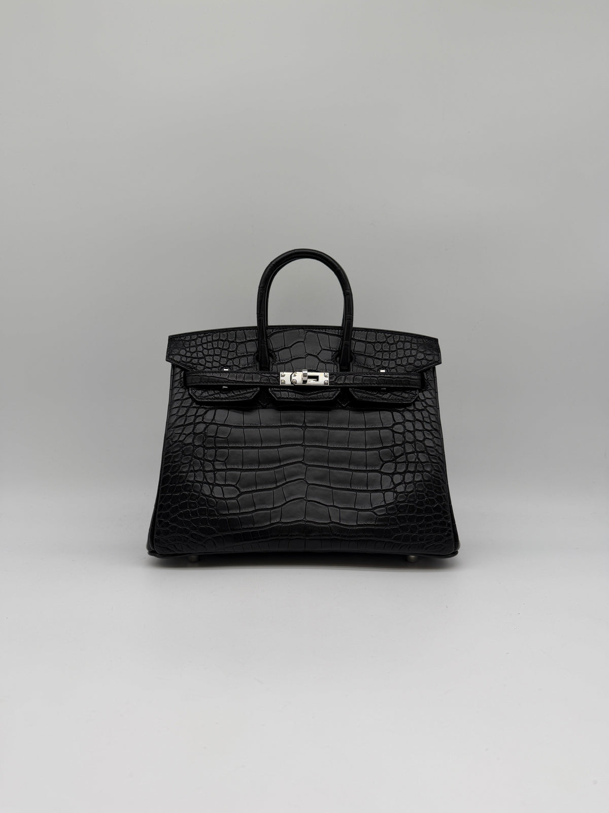 Hermès Birkin 25 Black Matte Palladium Hardware