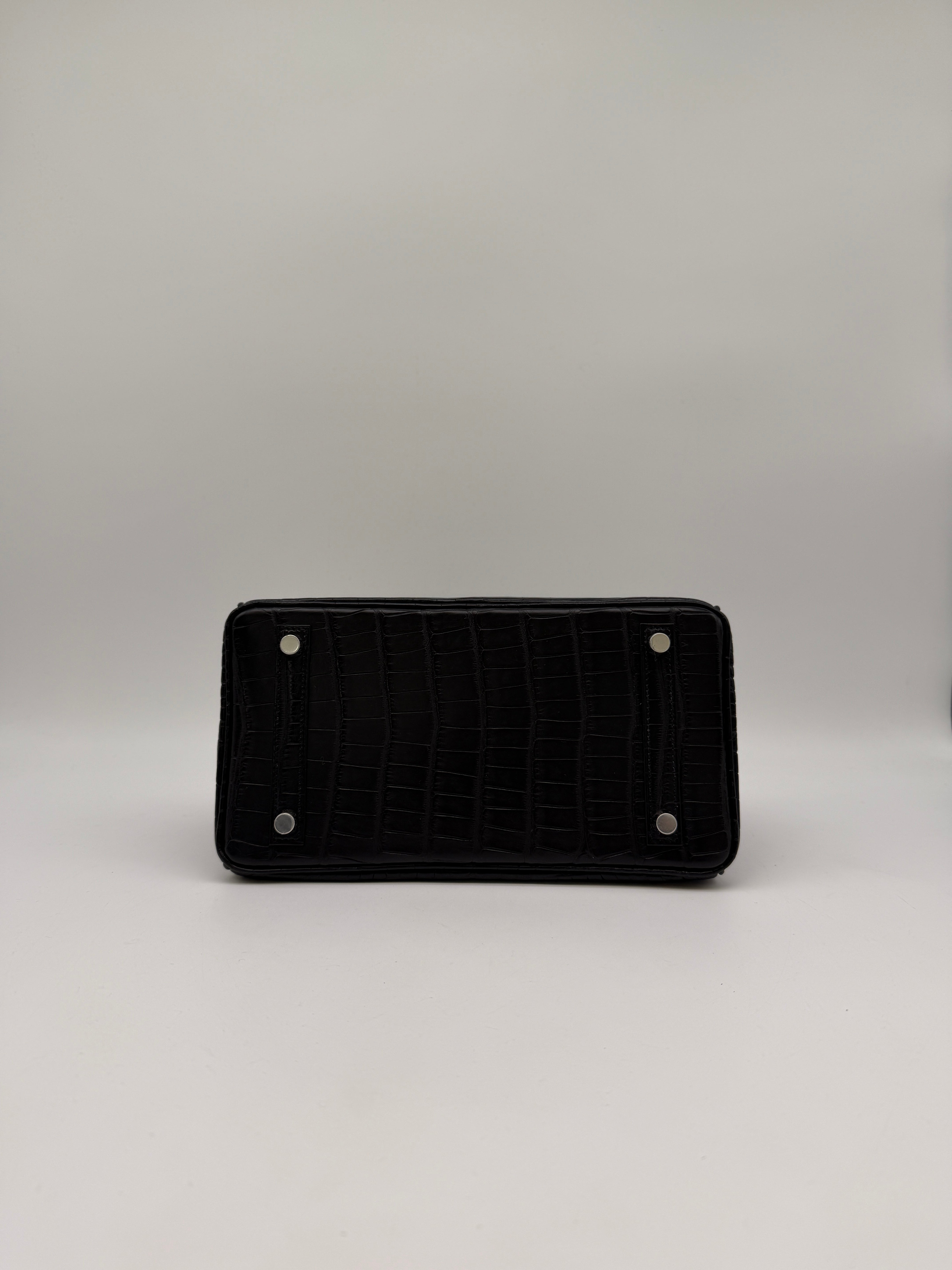 Hermès Birkin 25 Black Matte Palladium Hardware