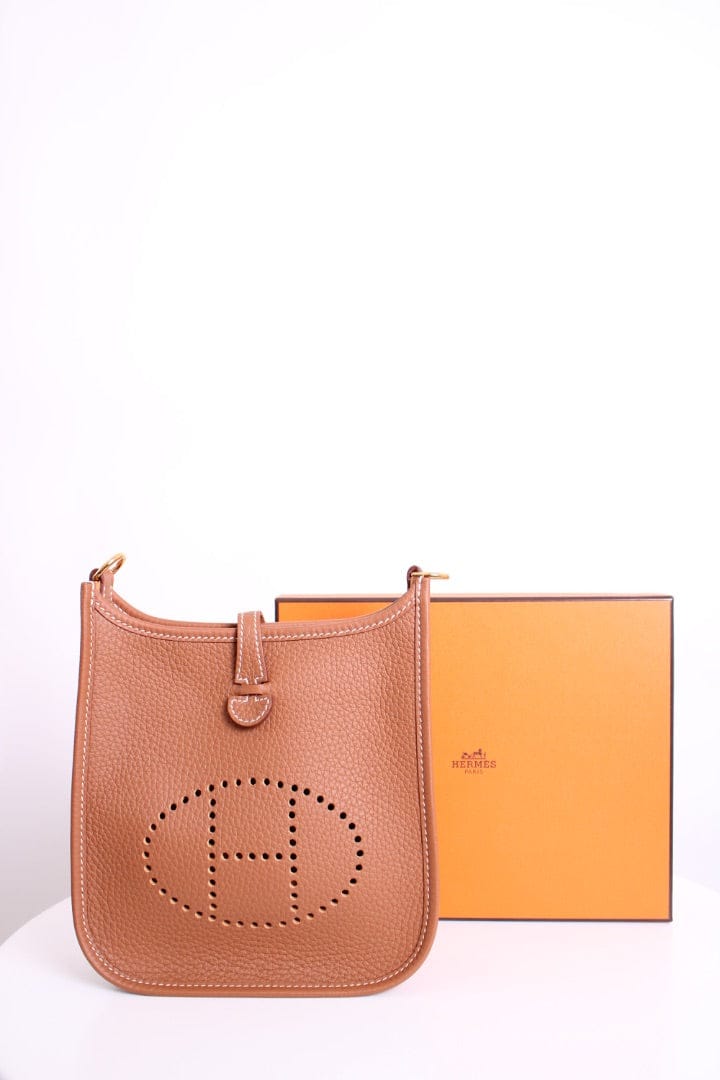 Hermes Hermes Mini Evelyn 16 Amazone bag Brown mini