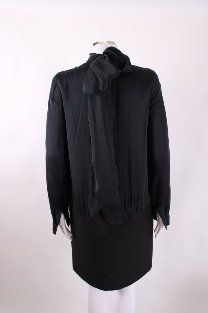 Mulberry L/S Pussy Bow Dress Black 10