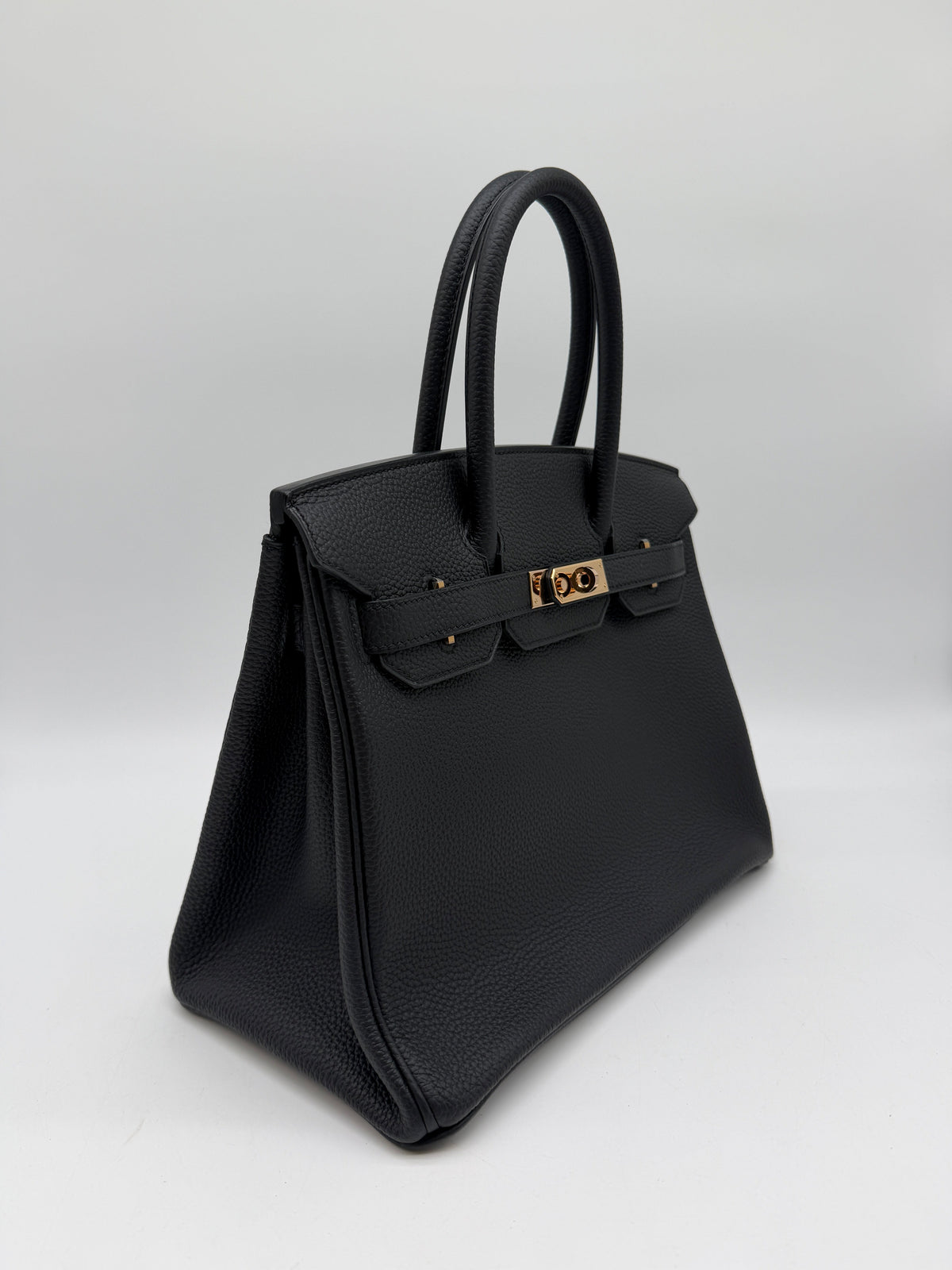 Hermès Birkin 30 Black Togo Rose Gold Hardware