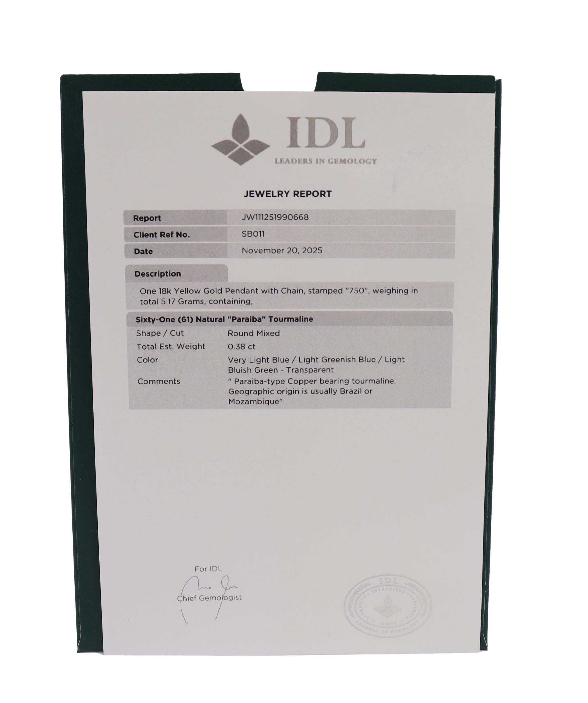 Brazilian Paraiba protection Hand Necklace DXBS5672