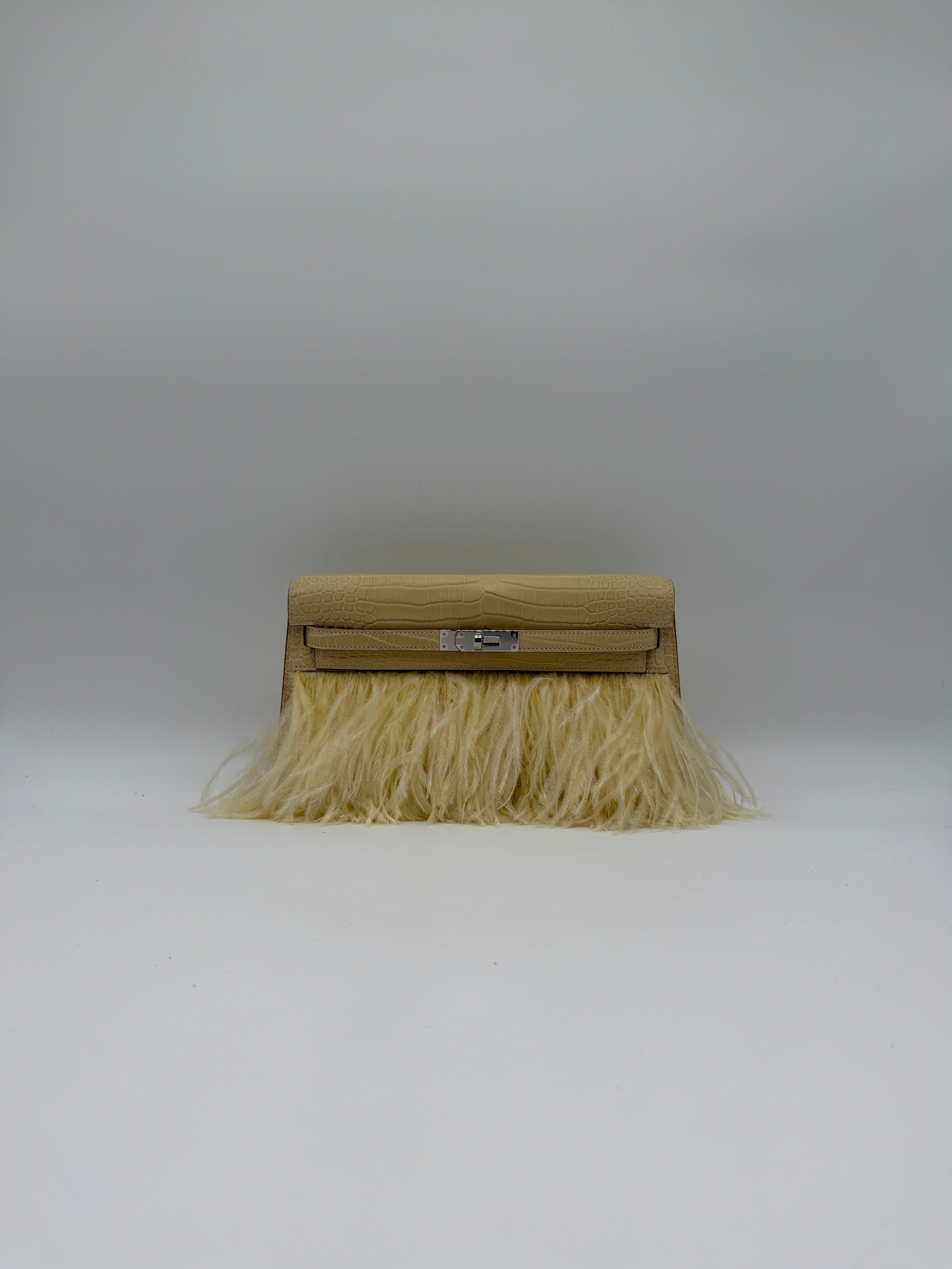 Kelly Elan Foile Vanilla Matte Porosus Palladium Hardware