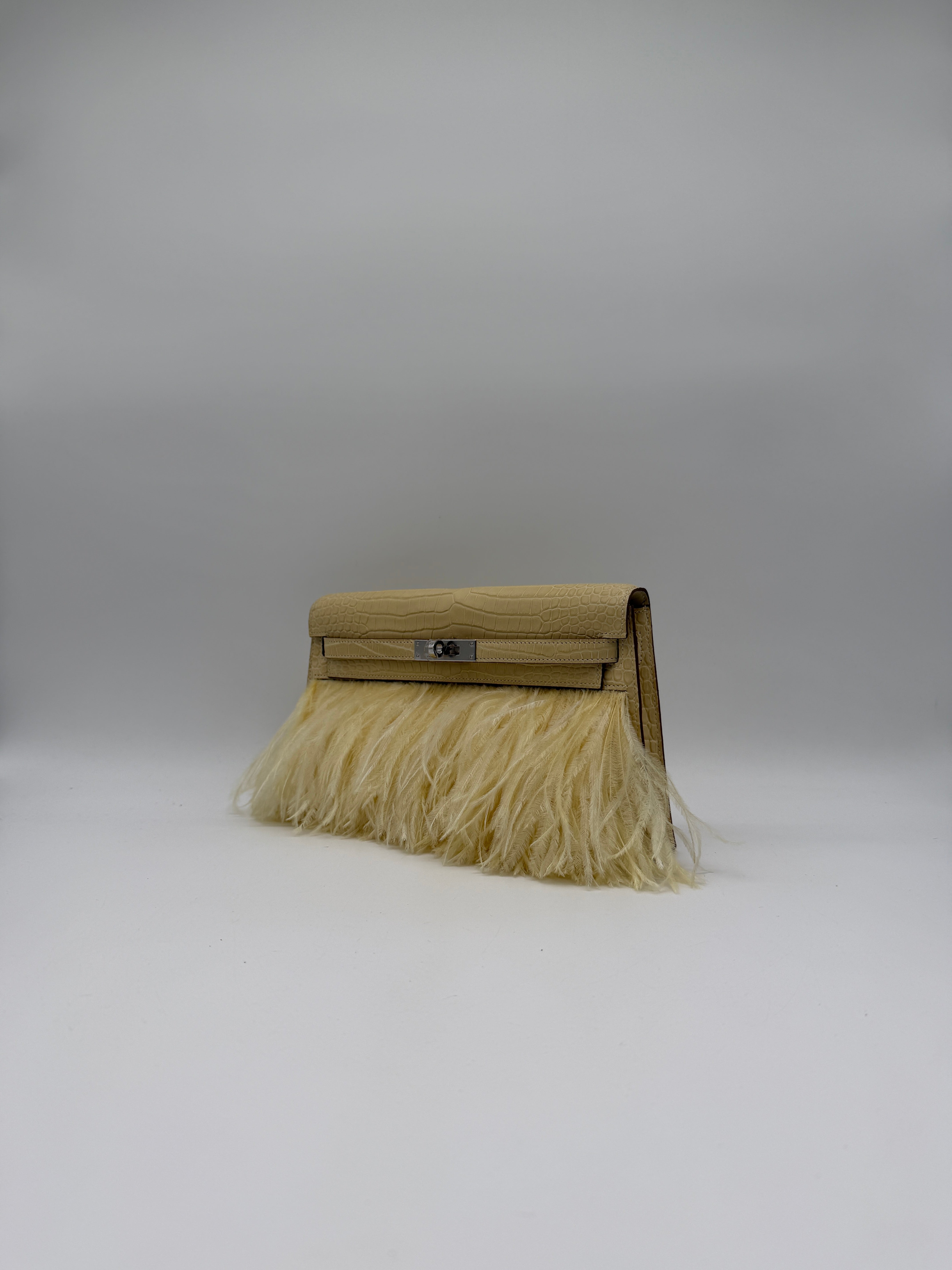 Kelly Elan Foile Vanilla Matte Porosus Palladium Hardware