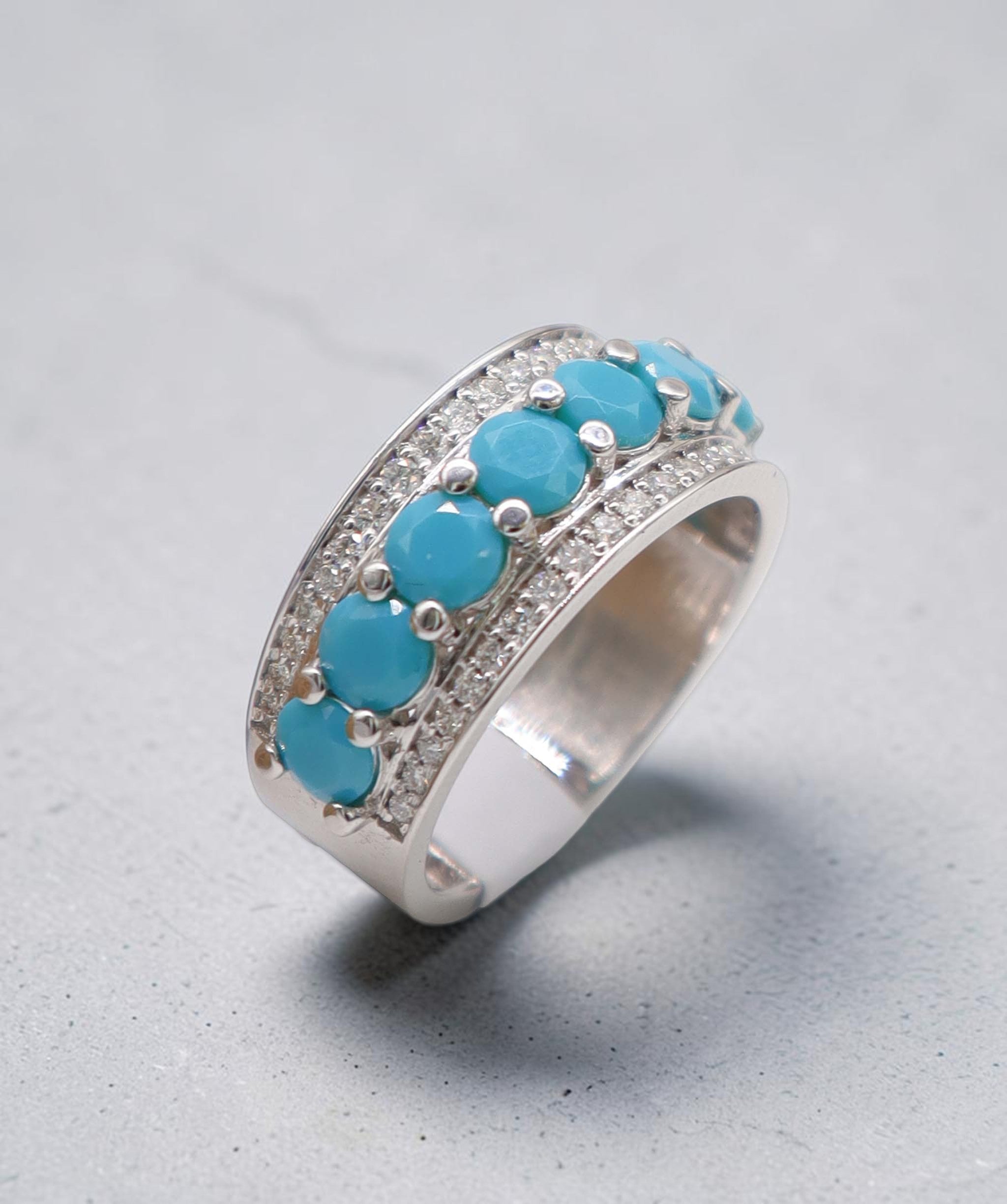 Turquoise Melee WG Ring DXBS6447