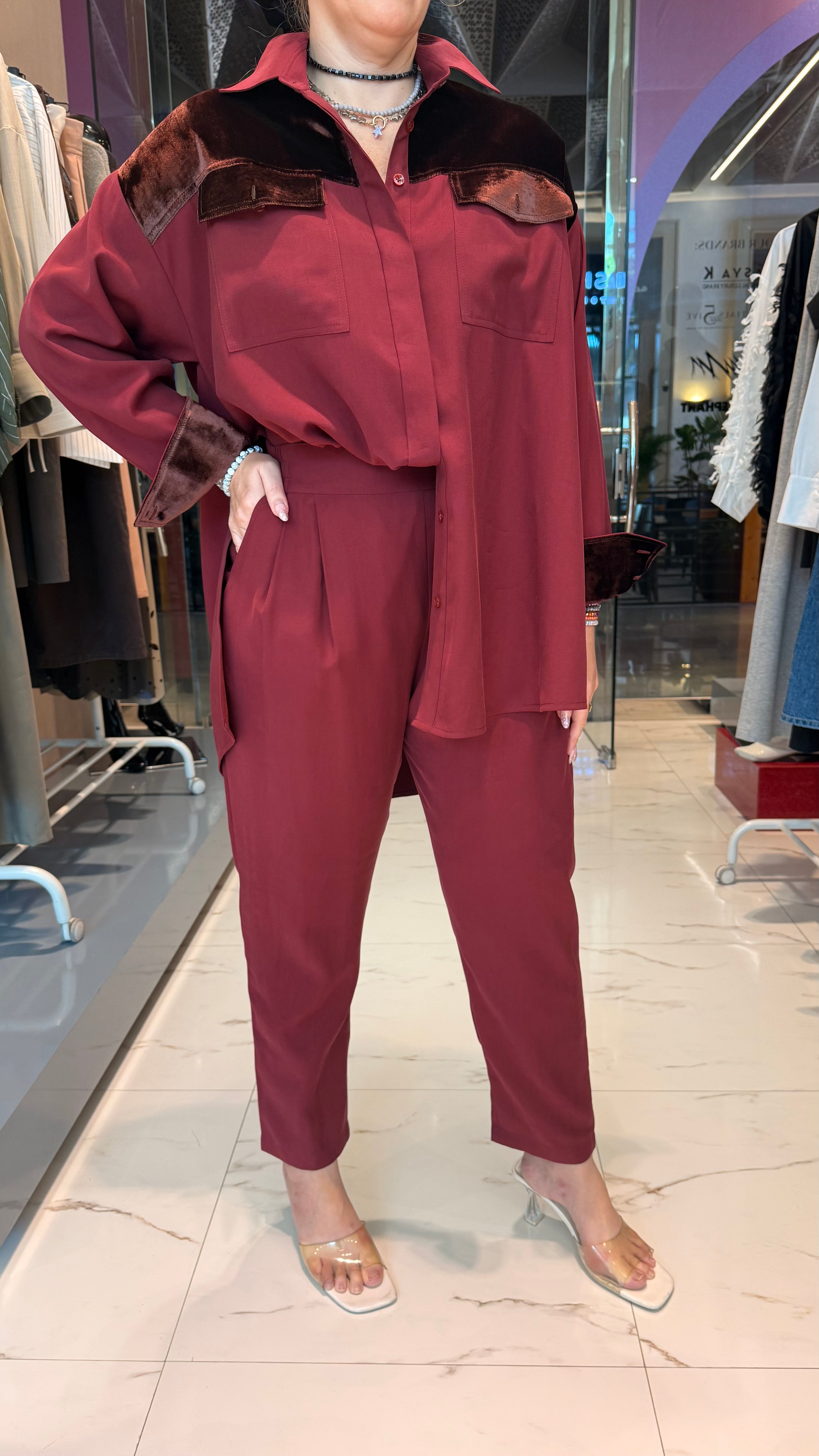 BACK ELASTICATED TROUSERS (بنطلون) "MILLA"