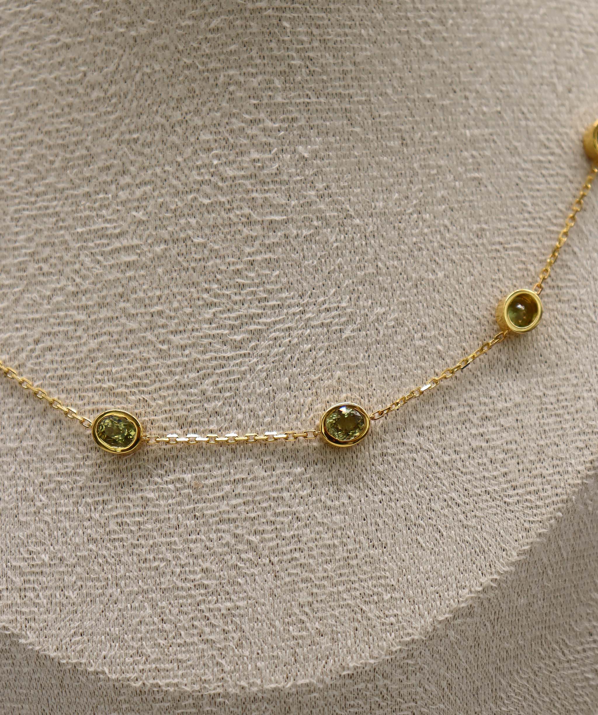 Mali Garnet Satelite Necklace DXBS6600