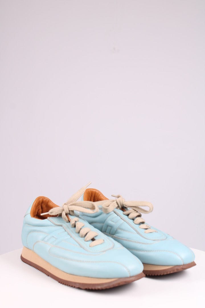 Hermes Calfskin Quick sneakers Light Blue 39