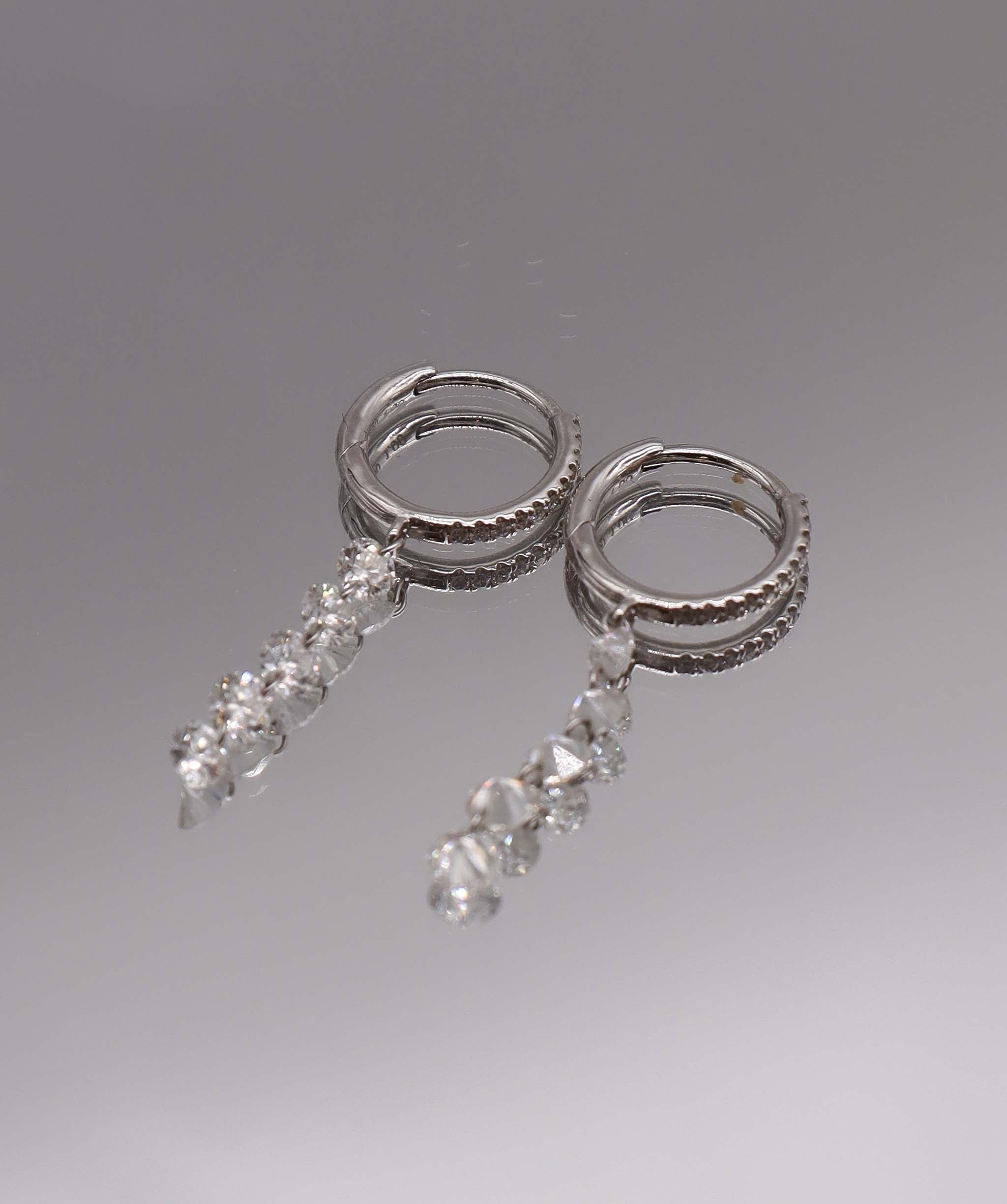 18K GOLD & 1ct Diamond Earring DXBS5662