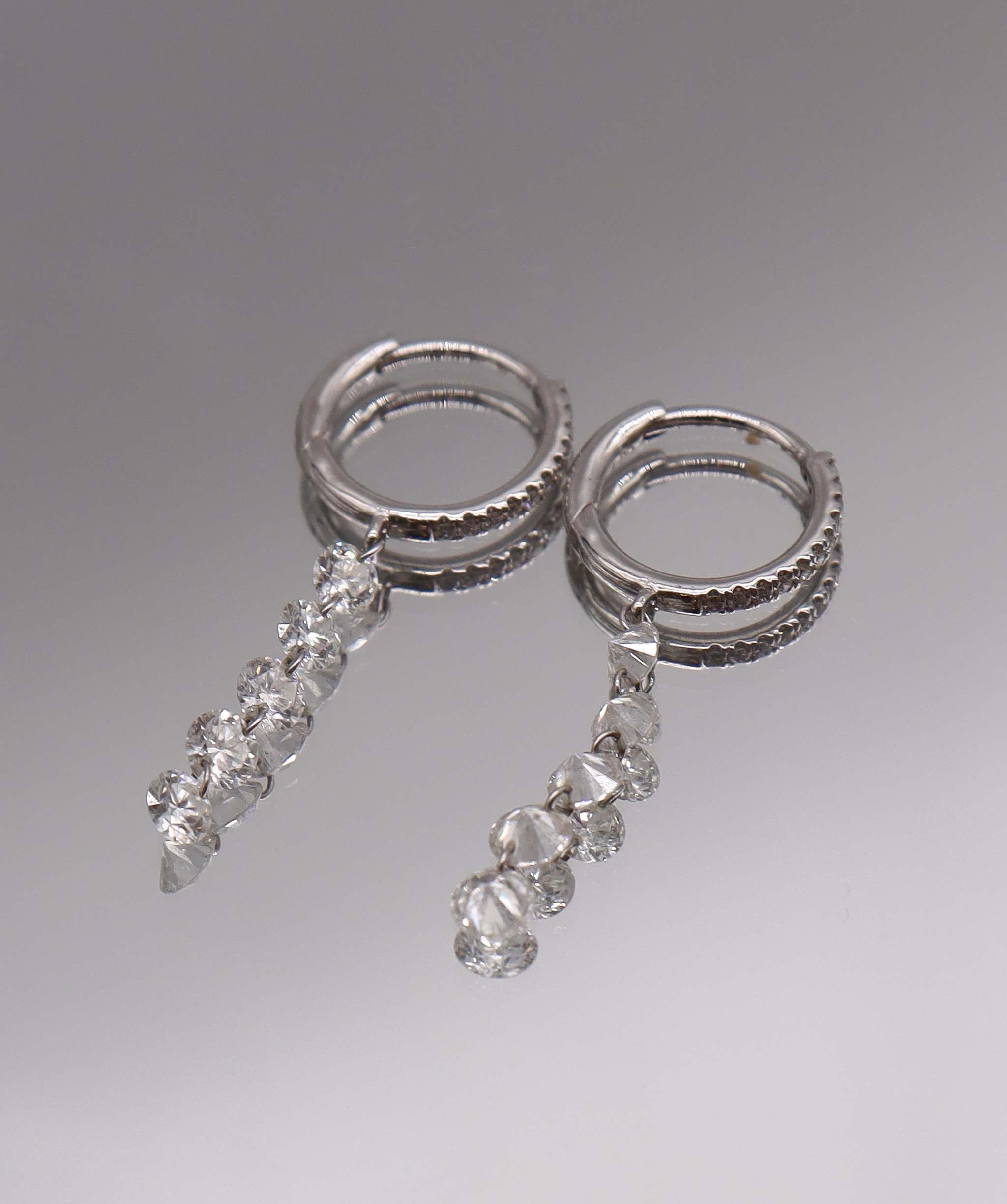 18K GOLD & 1ct Diamond Earring DXBS5662