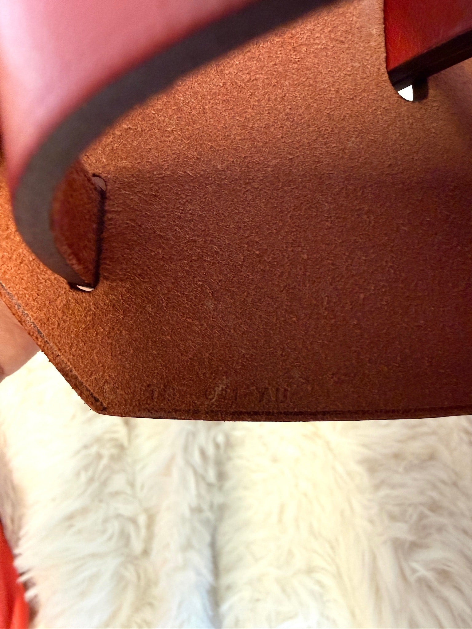 Hermès Herbag 31 Stamp D Red Canvas Leather
