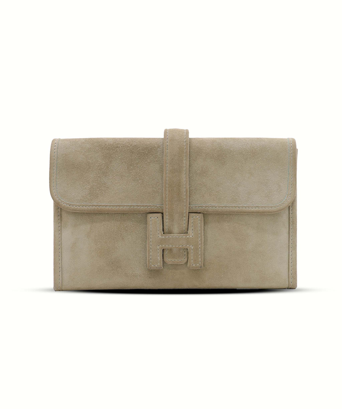 Hermès Jige Mini Doblis Suede Poussière DXBS6580