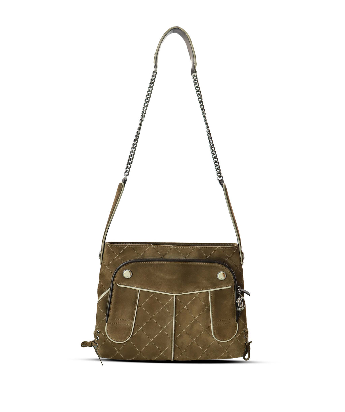 Chanel Shoulder Bag Paris-Salzburg Medium Suede Brown DXBS6578