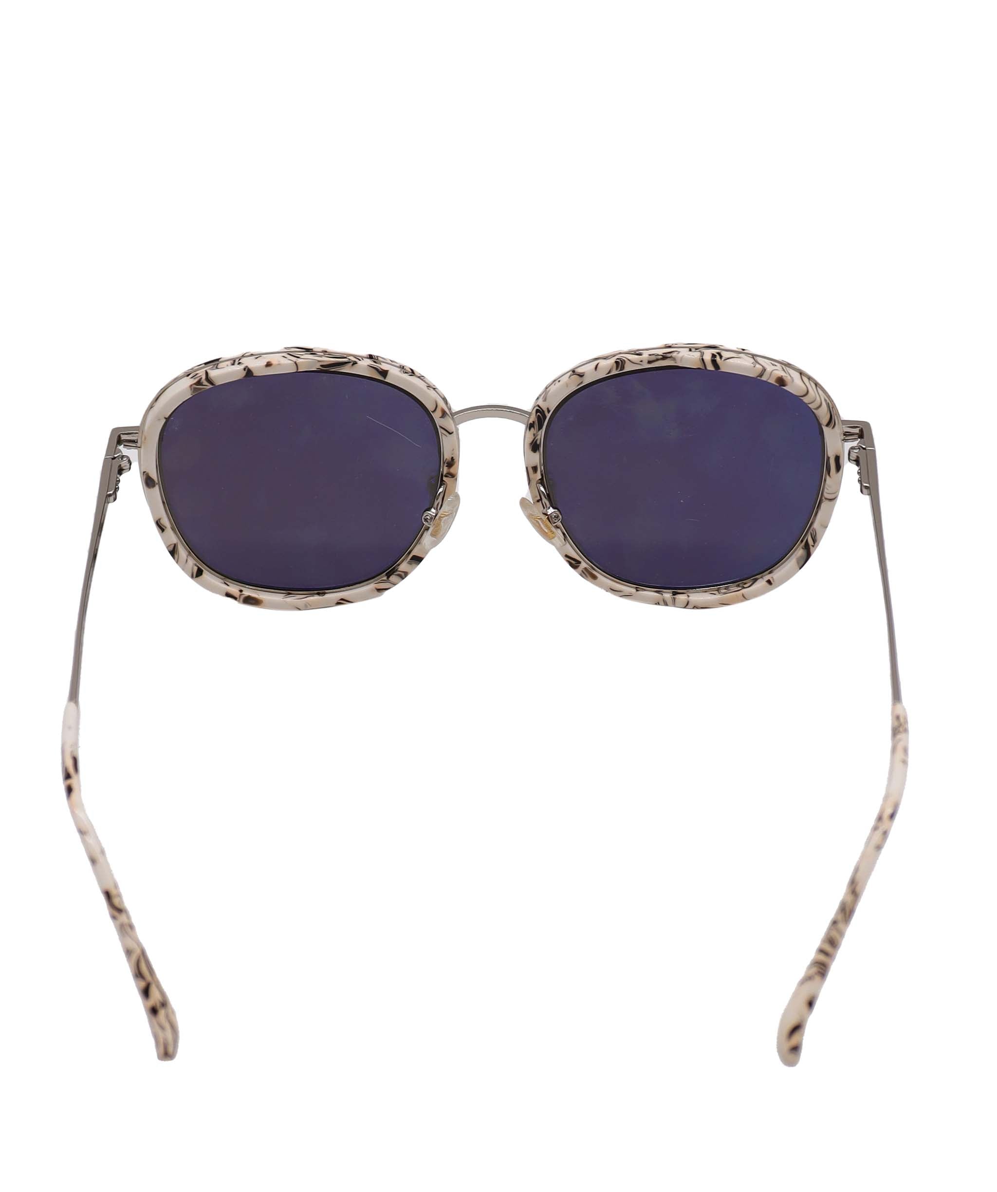 Gentle Monster Marble/ Mirrored Sunglasses White