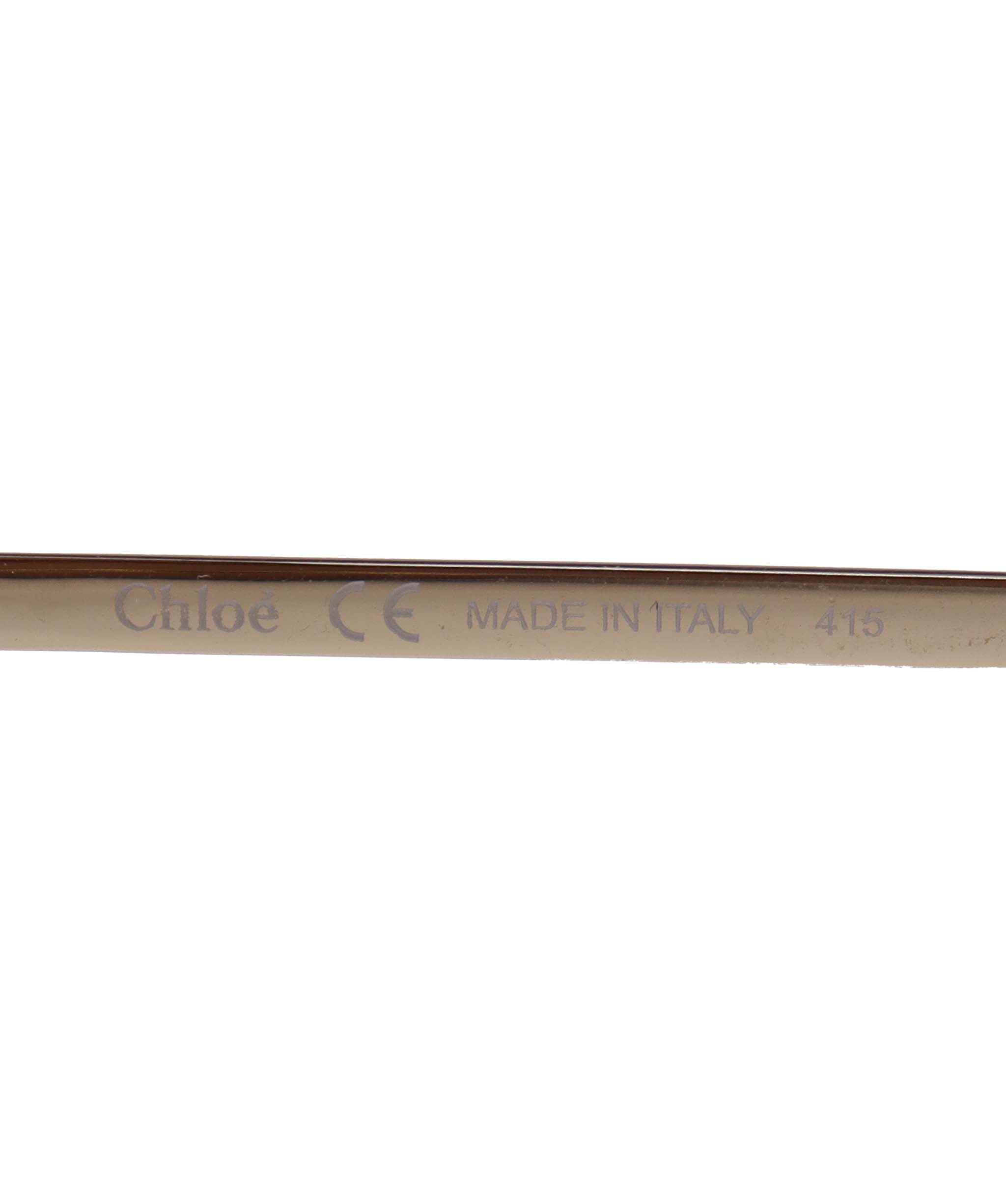 Chloe Half Frame Sunglasses Gold