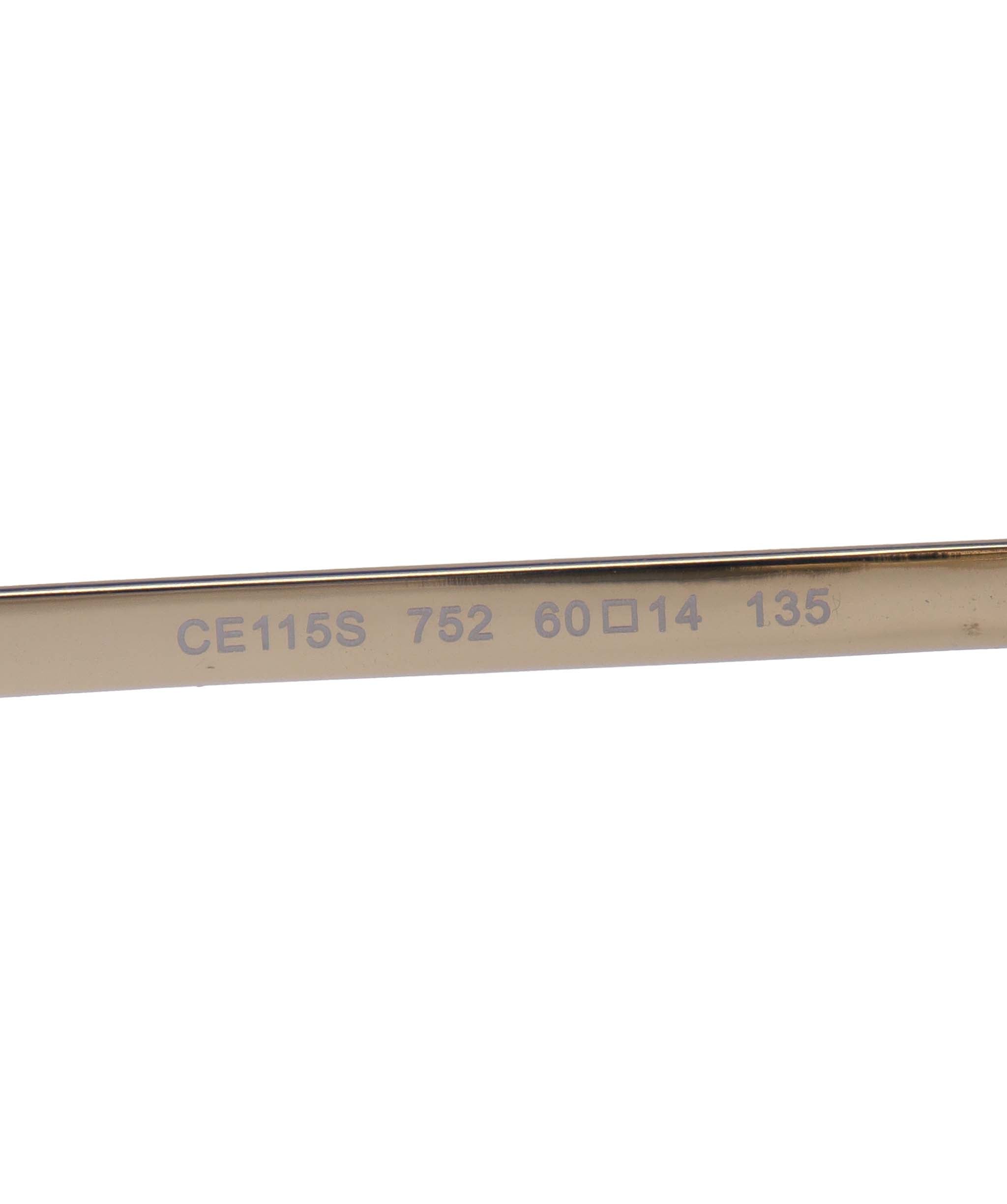 Chloe Half Frame Sunglasses Gold