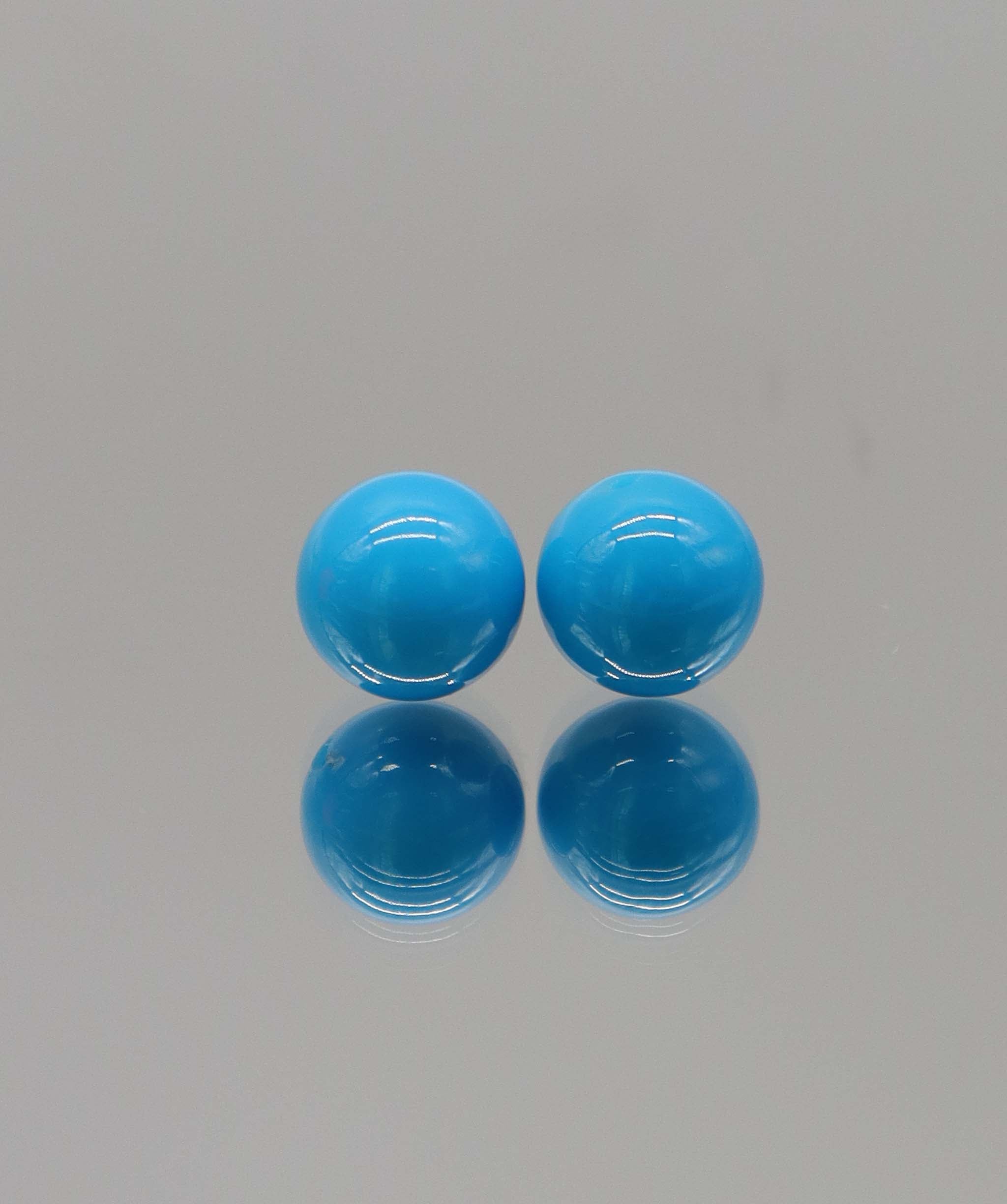 5ct Sleeping Beauty Turquoise Sphere Pair (7mm) DXBS6631